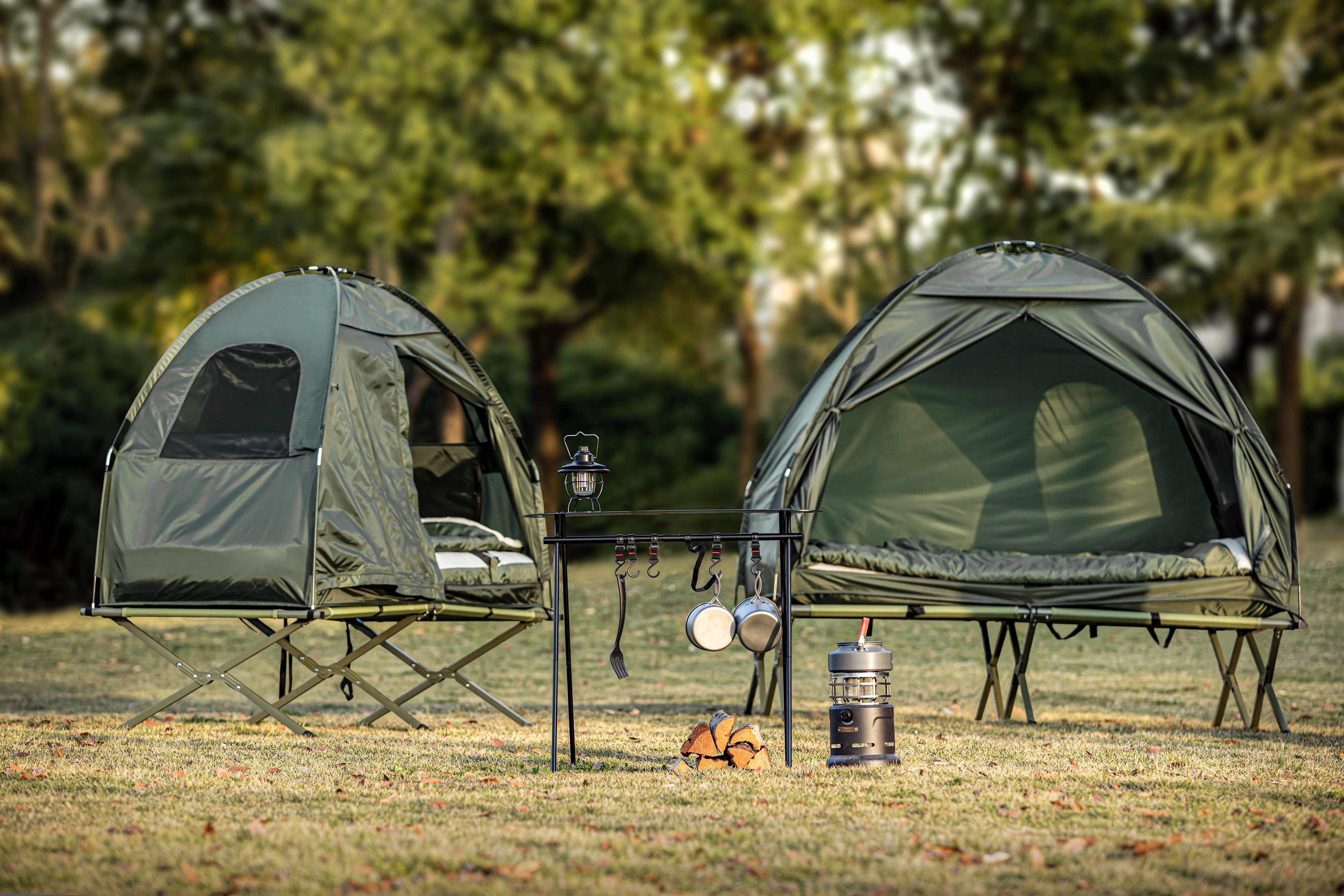 SoBuy Feldbett »OGS32« 4in1-Zelt mit Campingliege Schlafsack Luftmatratze  und Zubehör