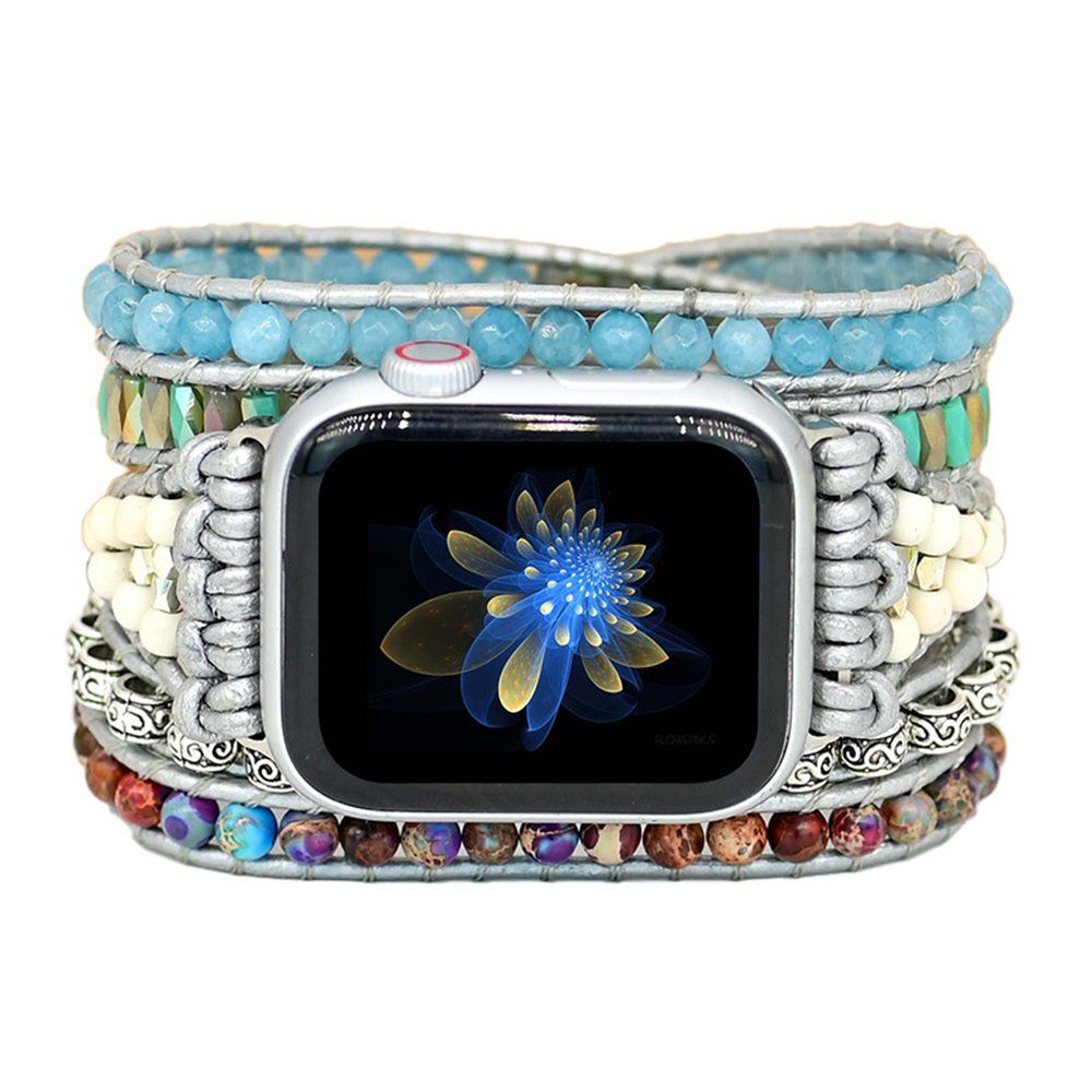 ELEKIN Smartwatch-Armband Watch Apple blau,38-41mm,42-45mm für Armbänder Uhrengürtel,Armbänder