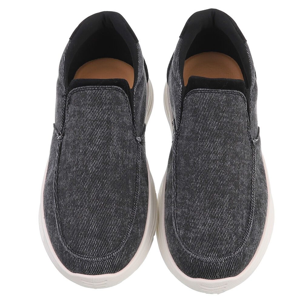 Coolwalk Bequeme Slip-On Schuhe für den Alltag – Komfortabel und stylish Sneaker (89229068) Blockabsatz Sneakers in Schwarz