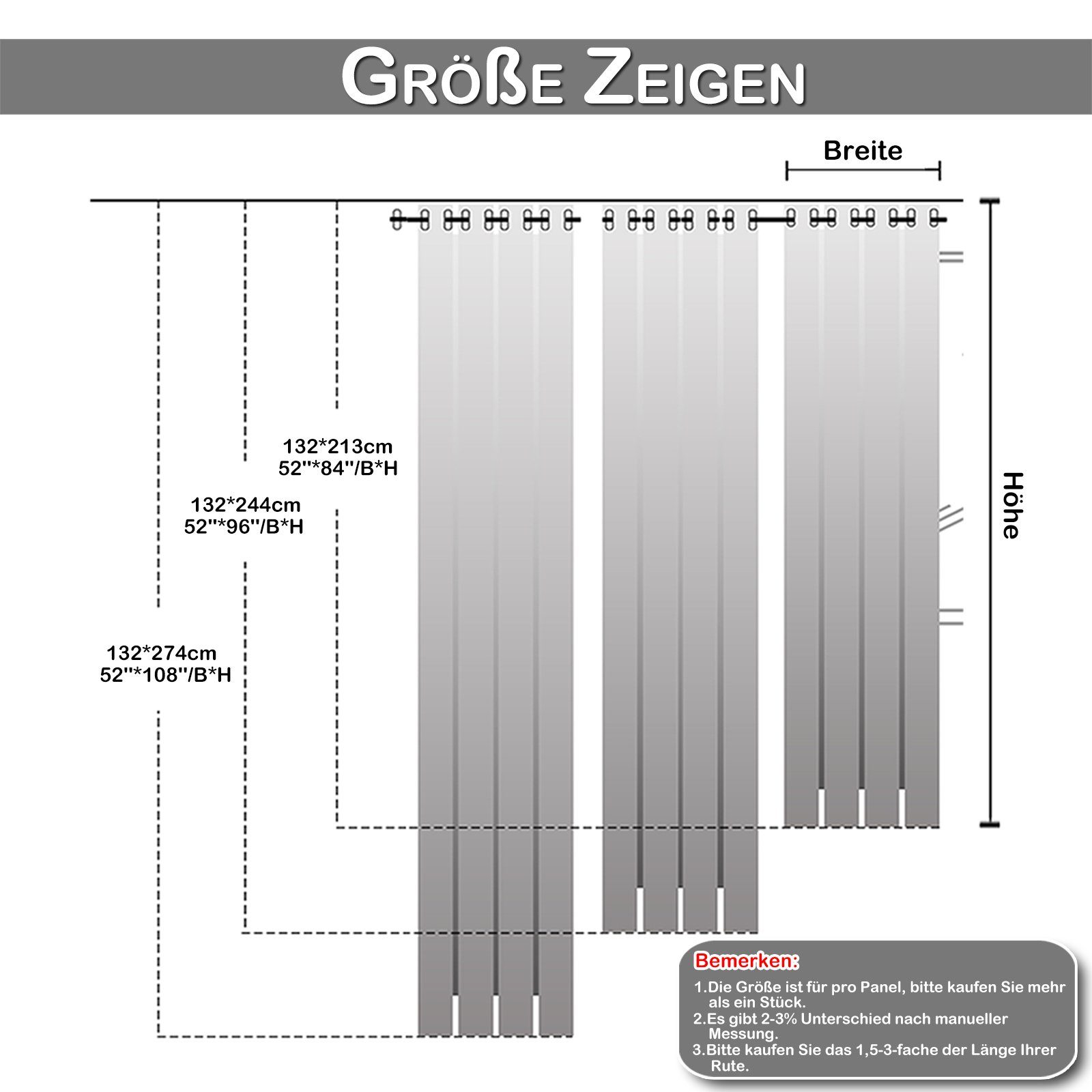 wärmeisoliert, Rosnek, Verdunkelung, Vorhang Rasen St), Hellgrau Wohnzimmer Deko wasserdicht, Ösen, Terrasse H×B:213×180;243×180;274×180, für Außen, Garten, (1 Ösen