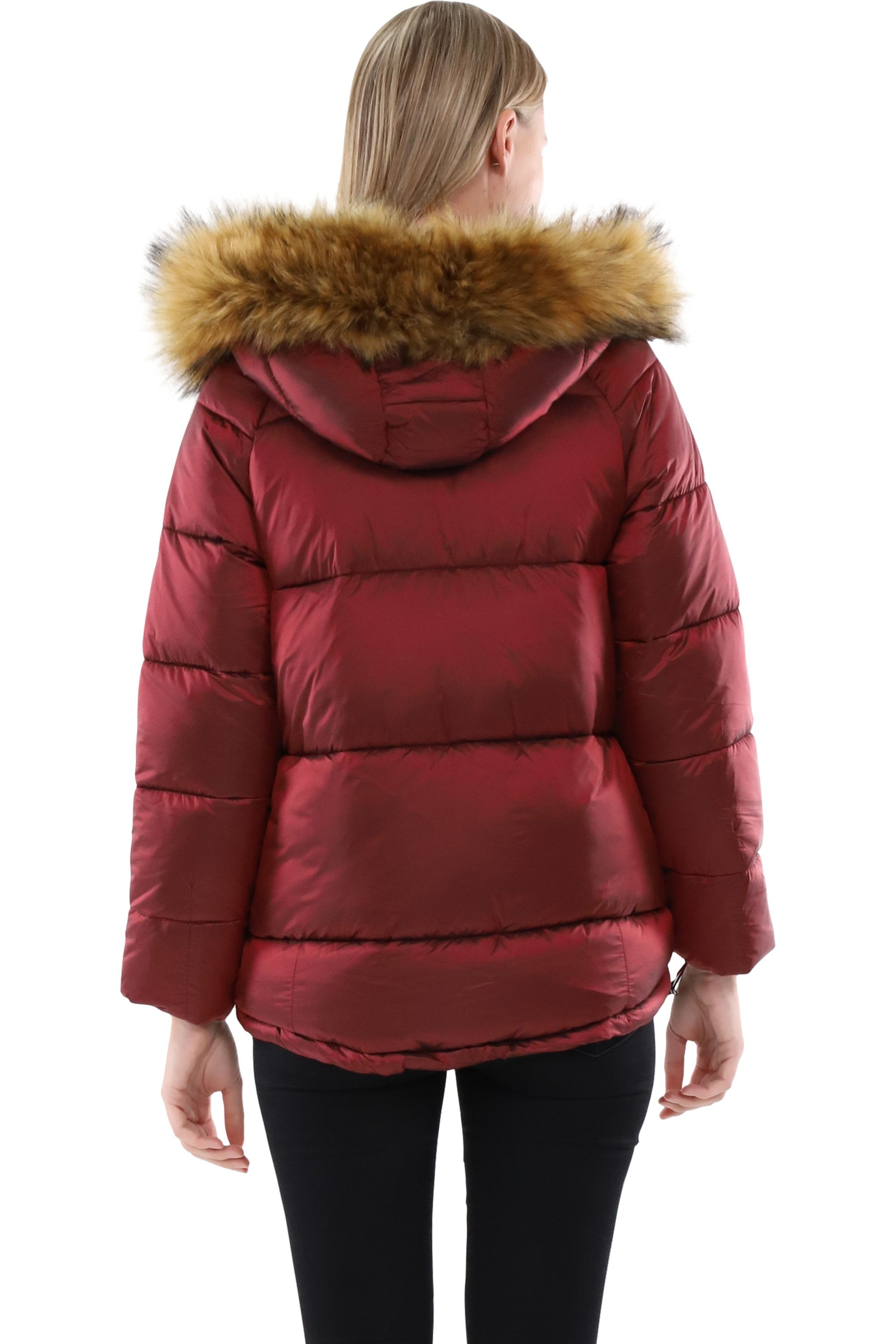 malito more than fashion Steppjacke malito Damen Steppmantel, wattierter Wintermantel, Jacke mit Kapuze gefütterte Jacke mit Kapuze