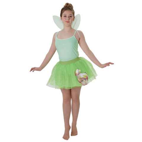Rubie´s Kostüm Disney's Tinkerbell Kostüm-Set Tutu und Flügel, Basisausstattung für kleine grüne Feen