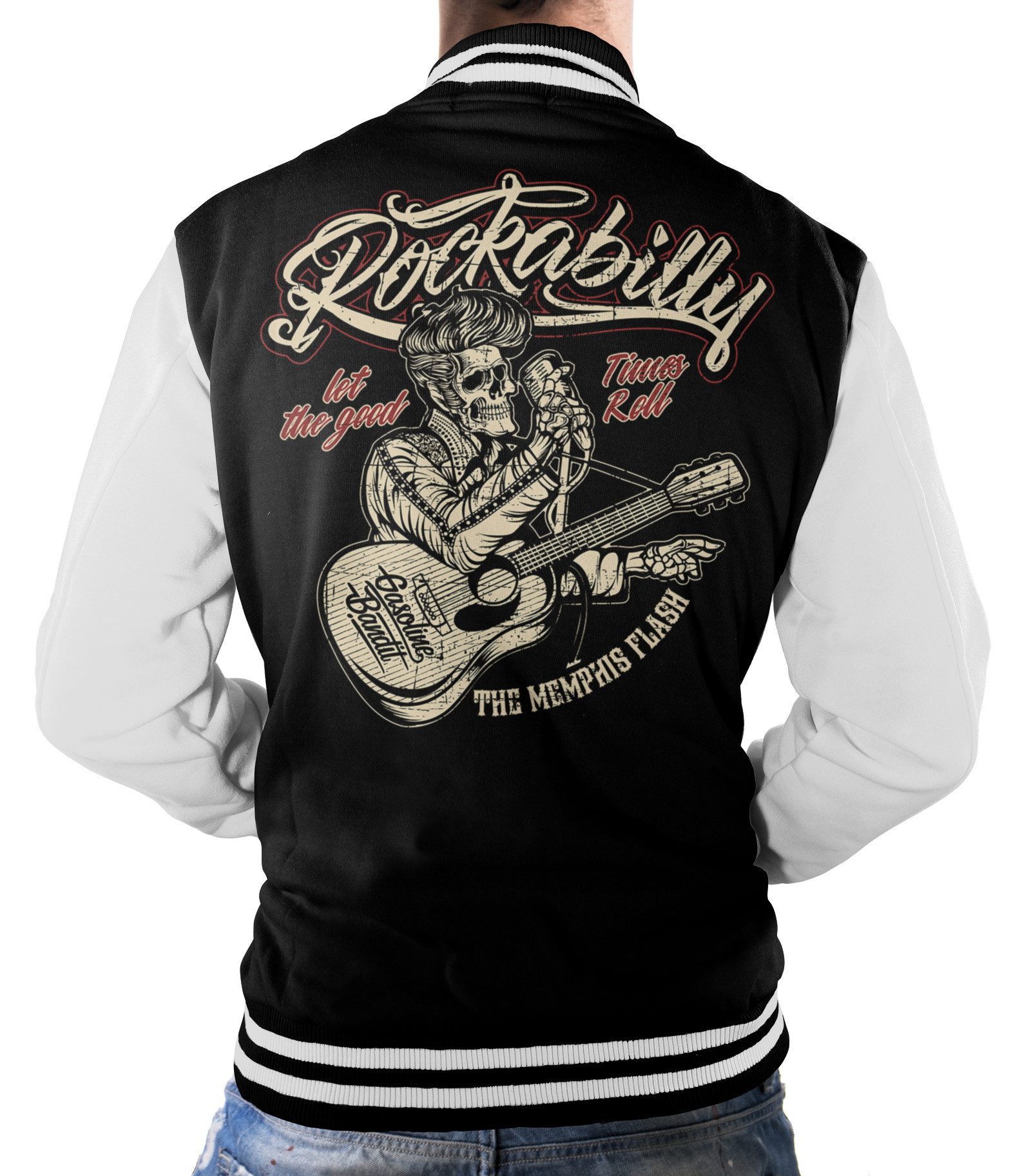 GASOLINE BANDIT® Collegejacke für Rockabilly Rock'n Roll Fans: Good Times
