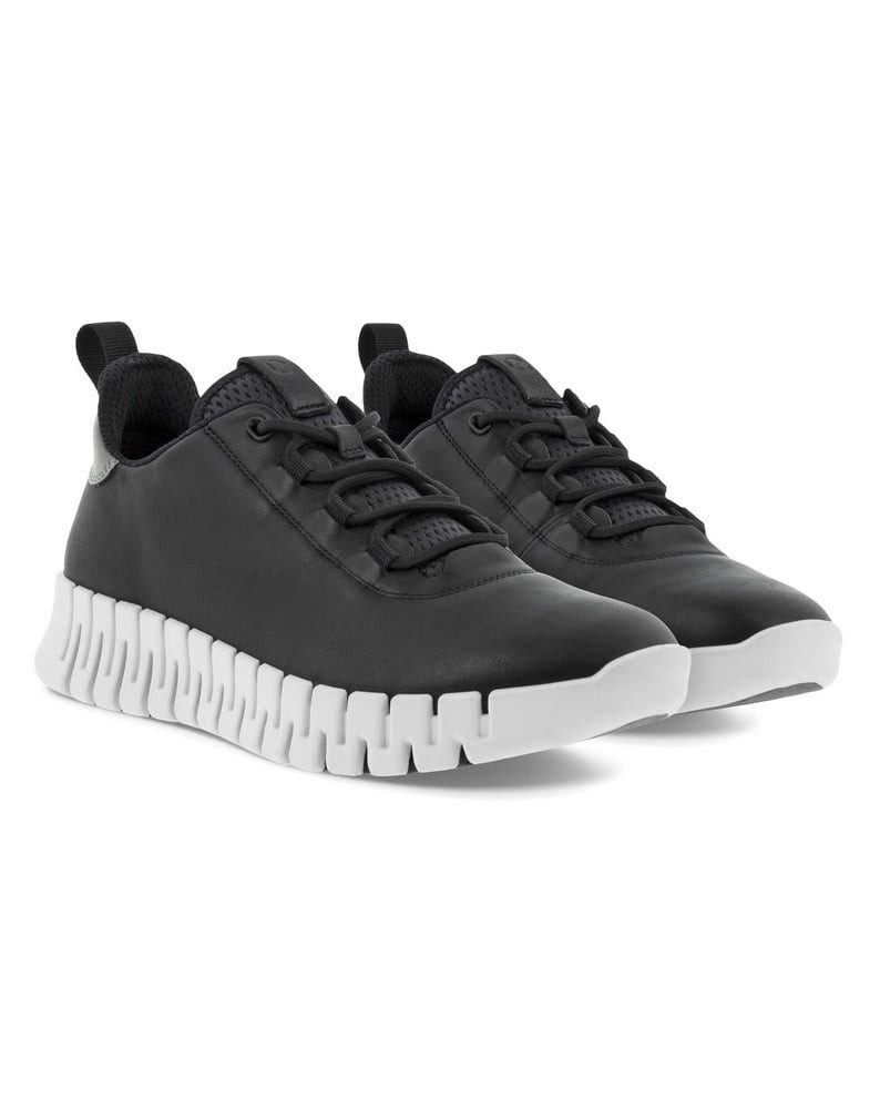 Ecco Gruuv Lea (weiches Nappaleder) schwarz Damen Sneaker günstig online kaufen