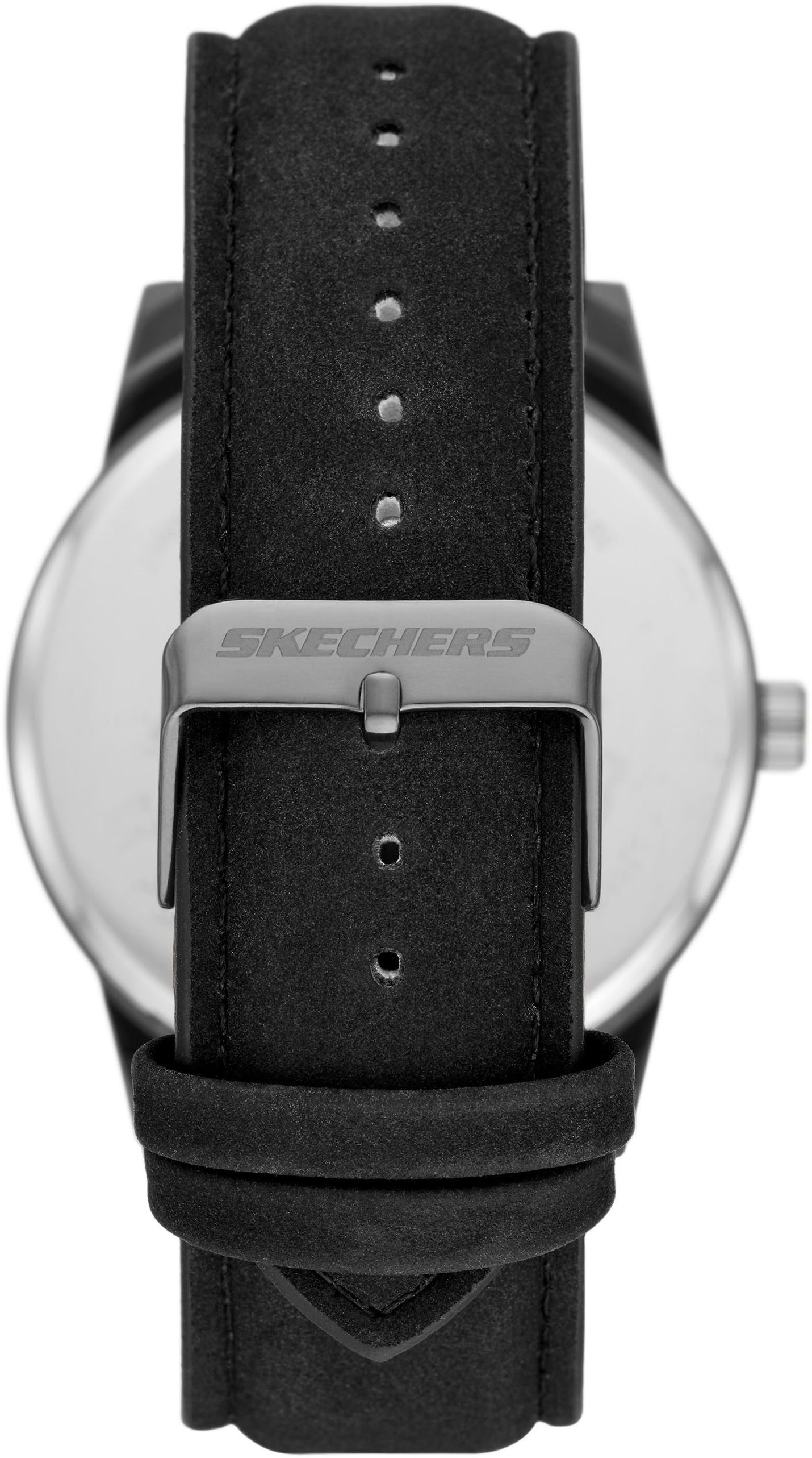 Skechers Quarzuhr SR9043, (Set, 5-tlg., mit 4 Schmuckarmbändern), Armbanduhr, Herrenuhr, analog, Leuchtindizes, Geschenkidee