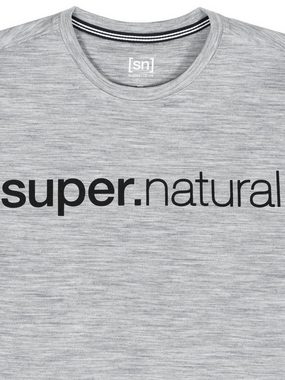 SUPER.NATURAL Sweatshirt Merino Sweatshirt M SIGNATURE CREW pflegeleichter Merino-Materialmix