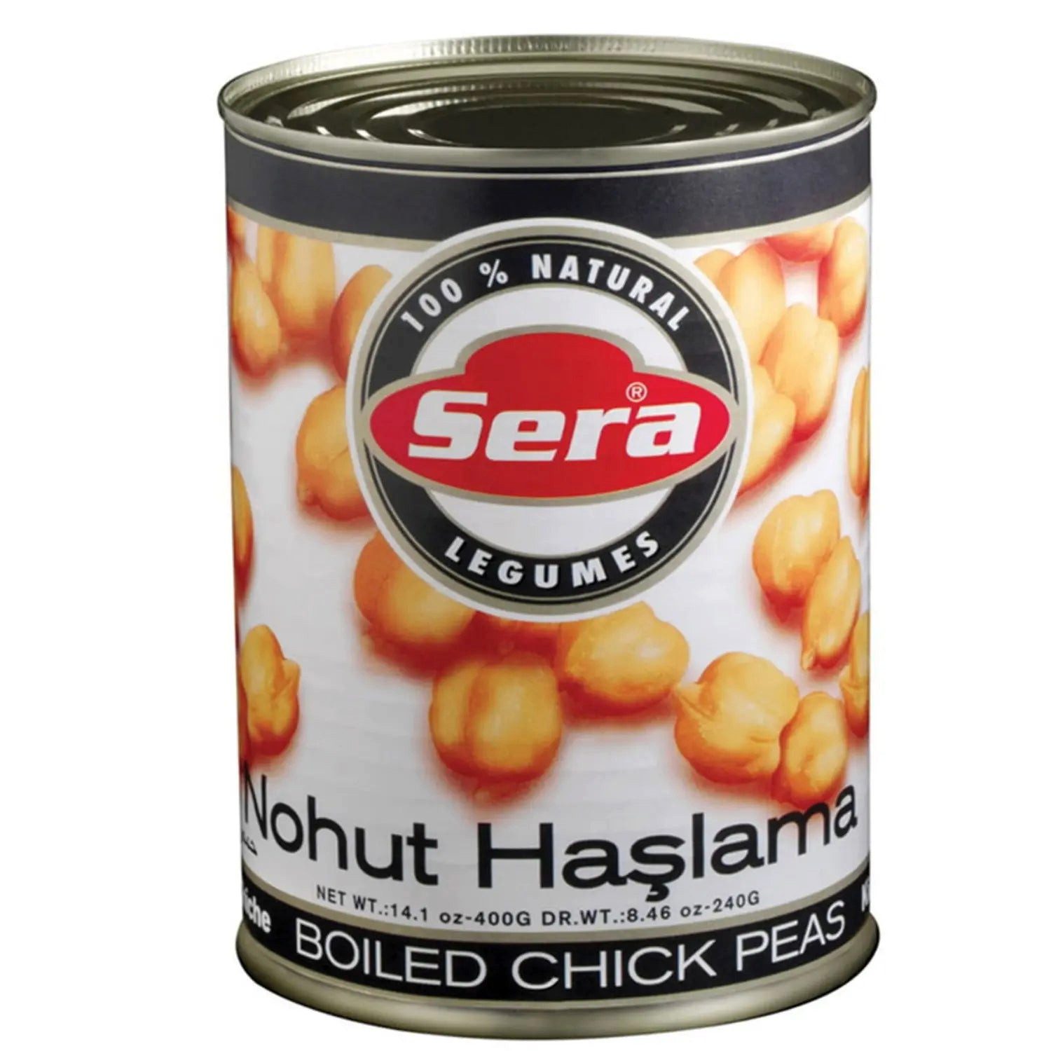SERA FOOD Hülsenfrüchte Sera Gekochte Hülsenfrüchte, 1 x 400,00 g, Verzehrfertig gekochte Kichererbsen