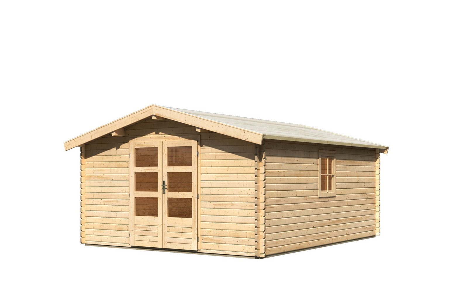 Karibu Gartenhaus Karibu Gartenhaus Mühlheim, 38mm, 364 x 477 x 246 cm, Modell 7, natur