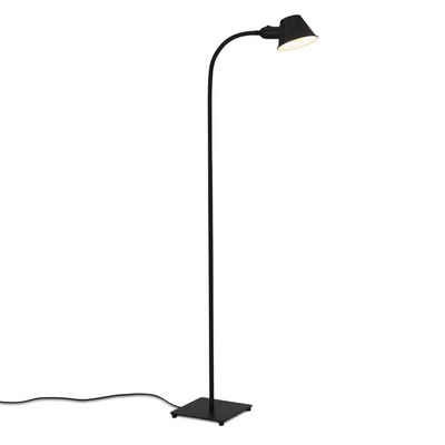 Briloner Leuchten Stehlampe 1407-015, ohne Leuchtmittel, metall/schwarz, retro, schwenkbar, exkl. 1x E27 max. 10 W