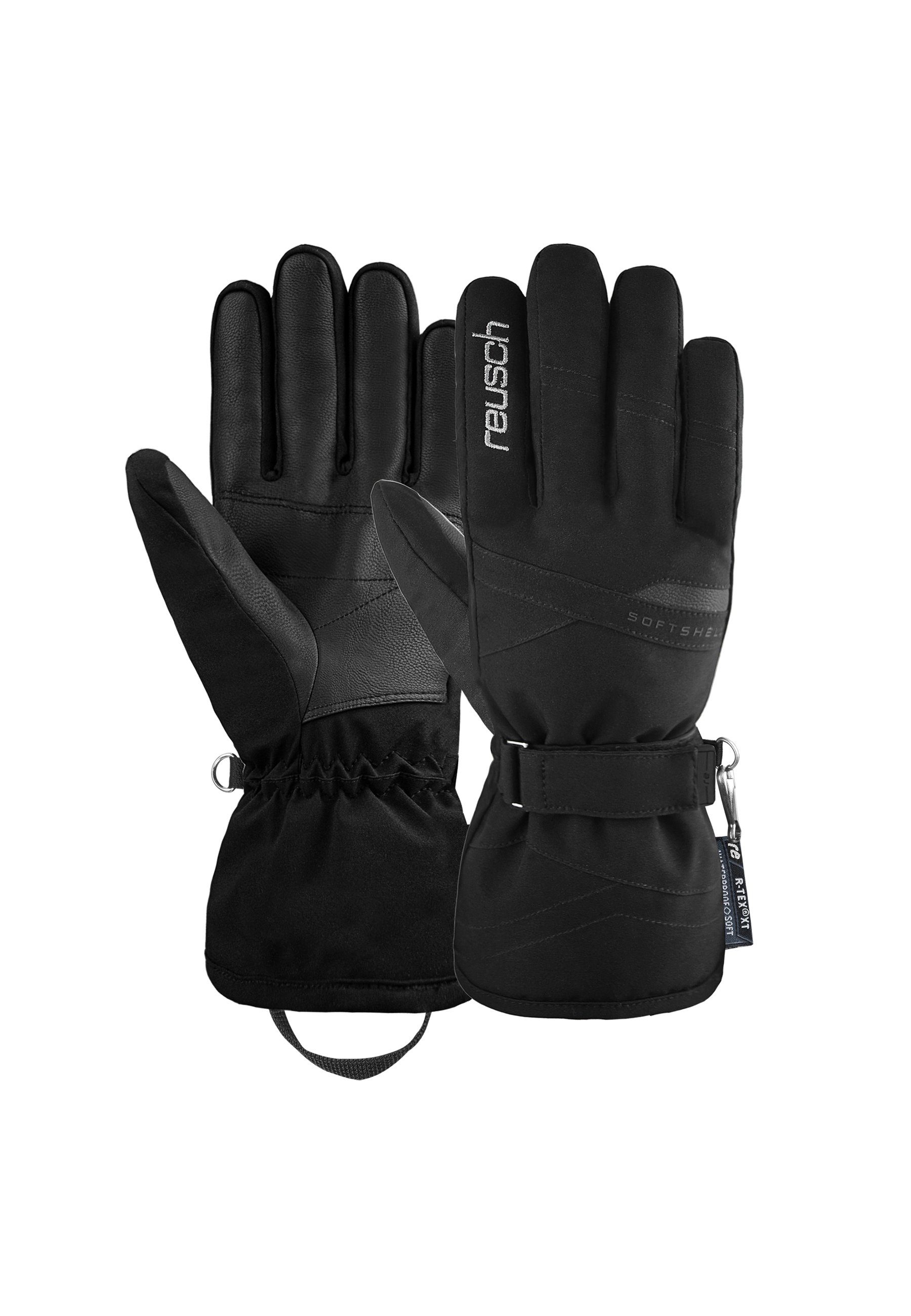 XT Reusch PRIMALOFT-Isolation R-TEX silberfarben-schwarz Skihandschuhe Hellen mit