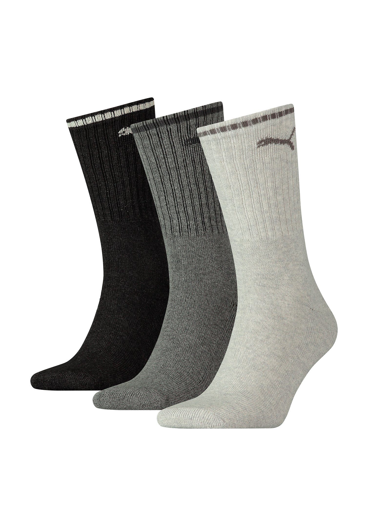 PUMA Socken CREW SOCK STRIPE 3 Paar (Packung, 3-Paar, 3er-Pack) günstig online kaufen