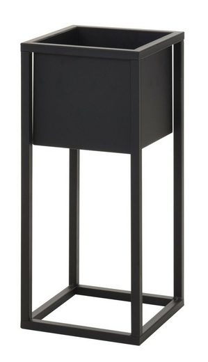 Meinposten Blumentopf »mit Gestell Metall schwarz H 50 oder 70 cm