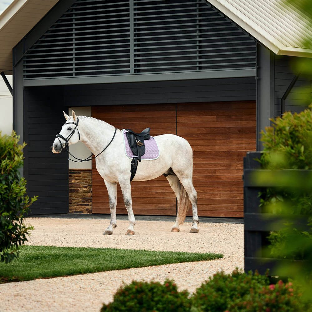 WeatherBeeta Schabracke Weatherbeeta Suede Elite Air-Tec Dressage Saddle Pad