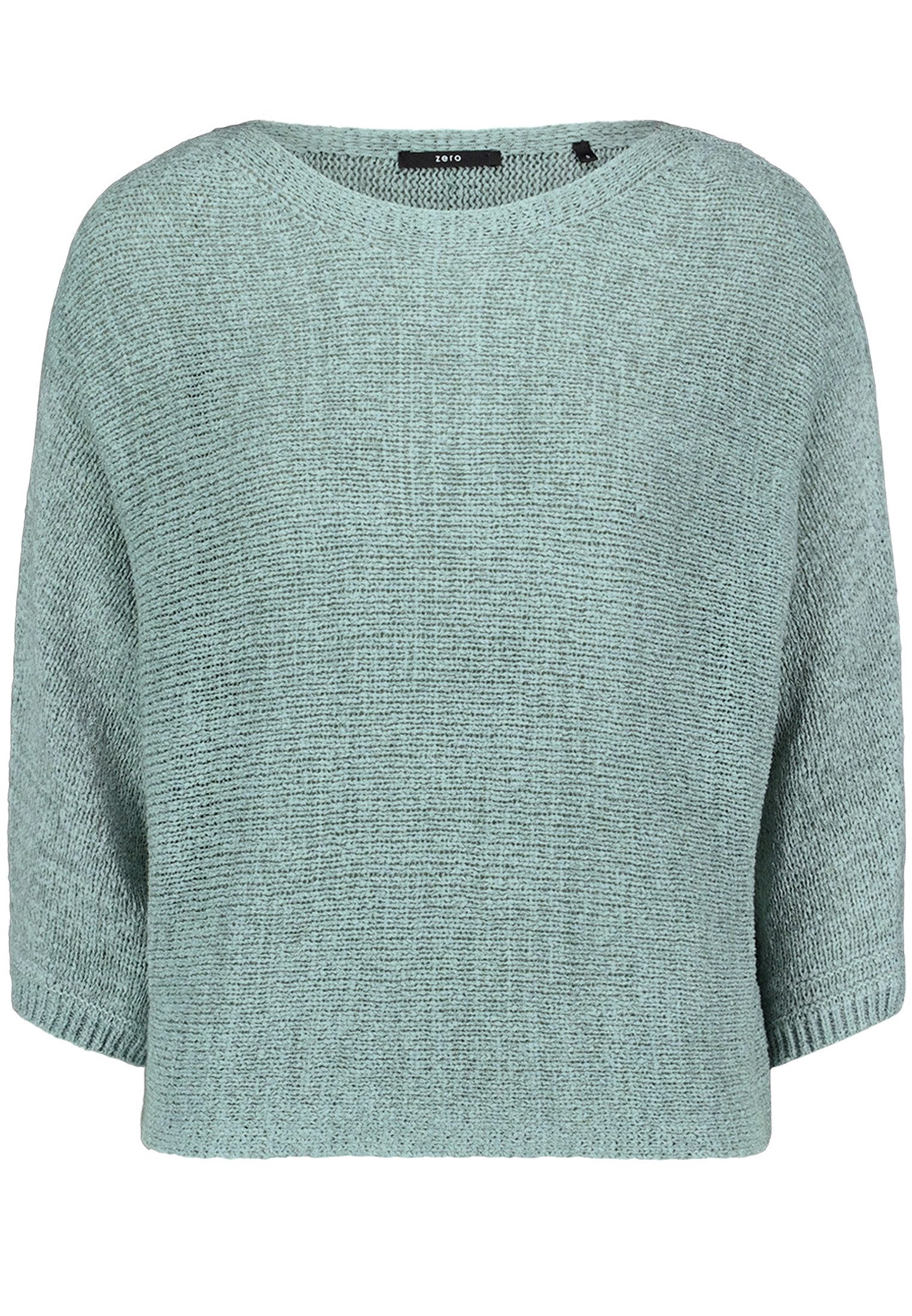 Zero Strickpullover Damen mit Fledermausärmeln (1-tlg) Gerippt günstig online kaufen
