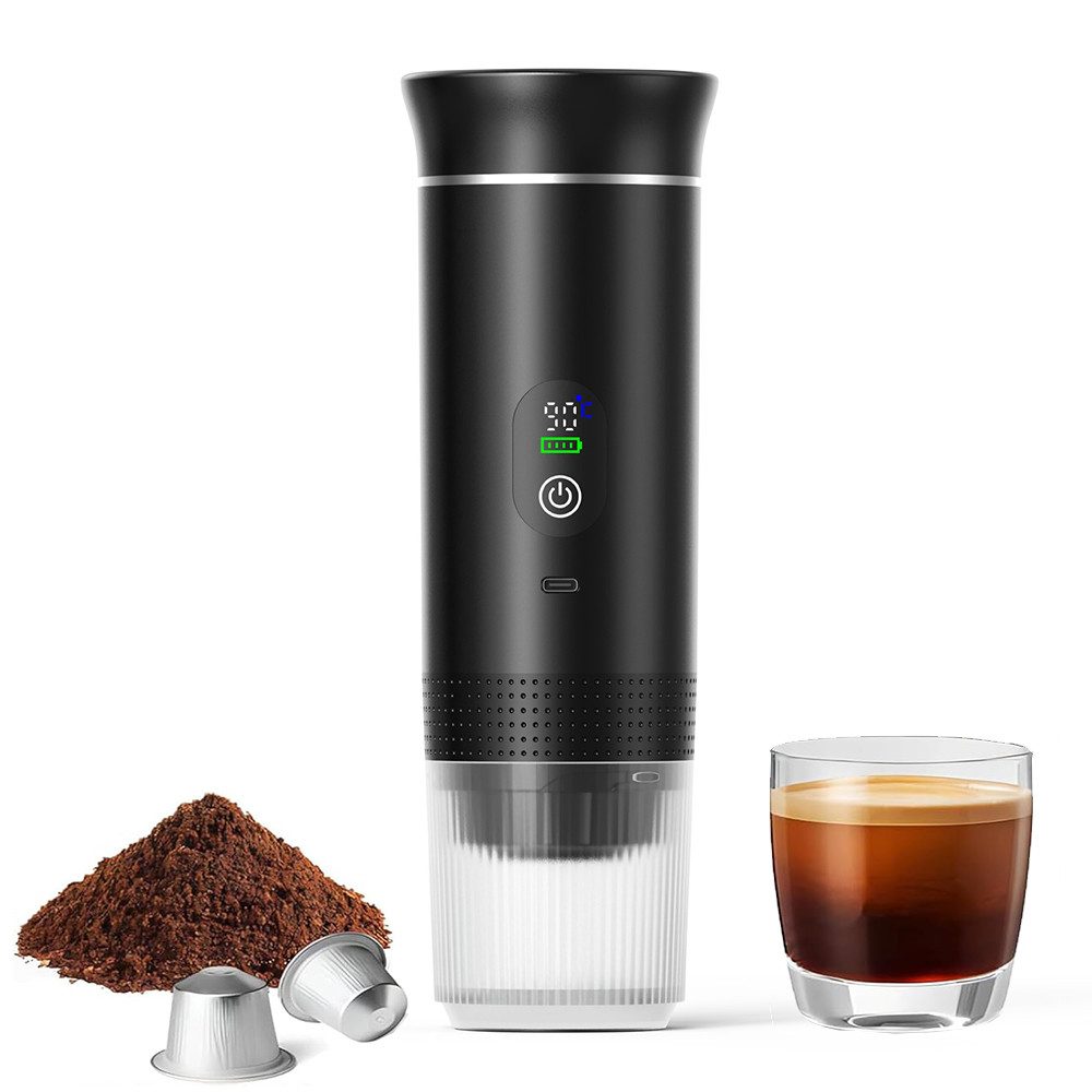 TUWENA Espressomaschine, Espressomaschine, 80ml Beheizte Kaffeemaschine für Büro, Reisen, Haus