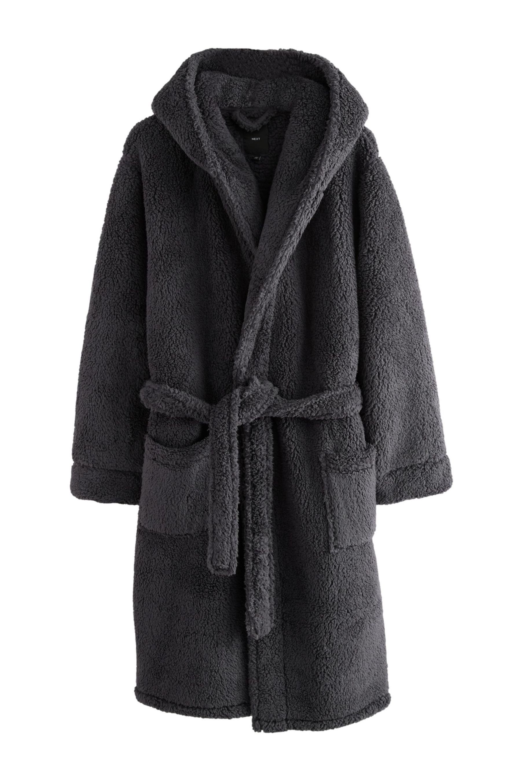 Next Herrenbademantel Borg-Morgenmantel, Polyester (recycelt), Polyester günstig online kaufen