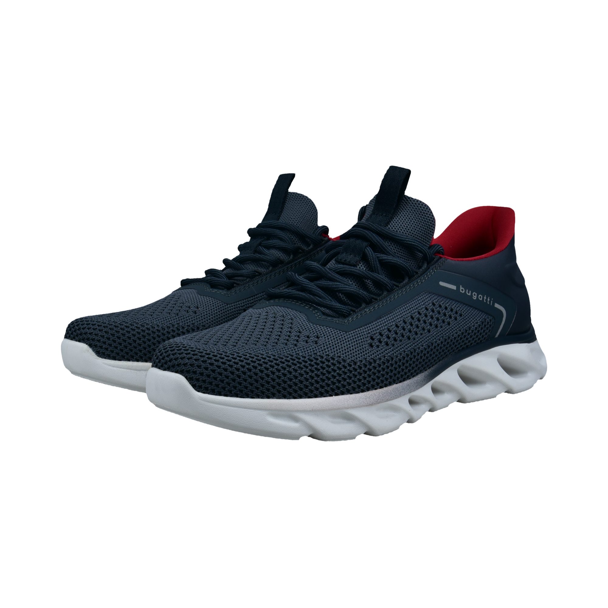 bugatti Slip-On Sneaker Freizeitschuh, Schlupfschuh mit aufgesetzter Schnür günstig online kaufen