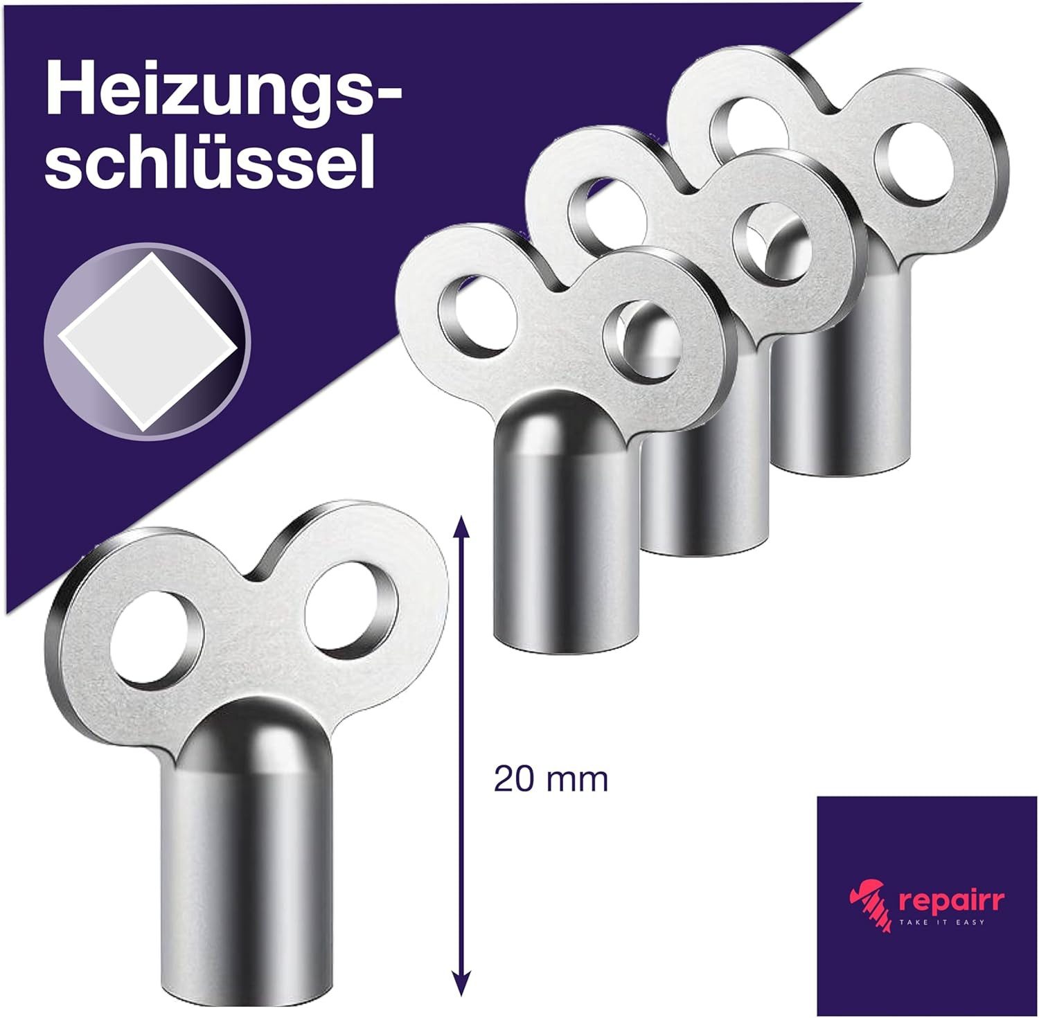 repairr Innensechskantschlüssel 4x Heizkörper-Entlüftungsschlüssel: Schlüss günstig online kaufen