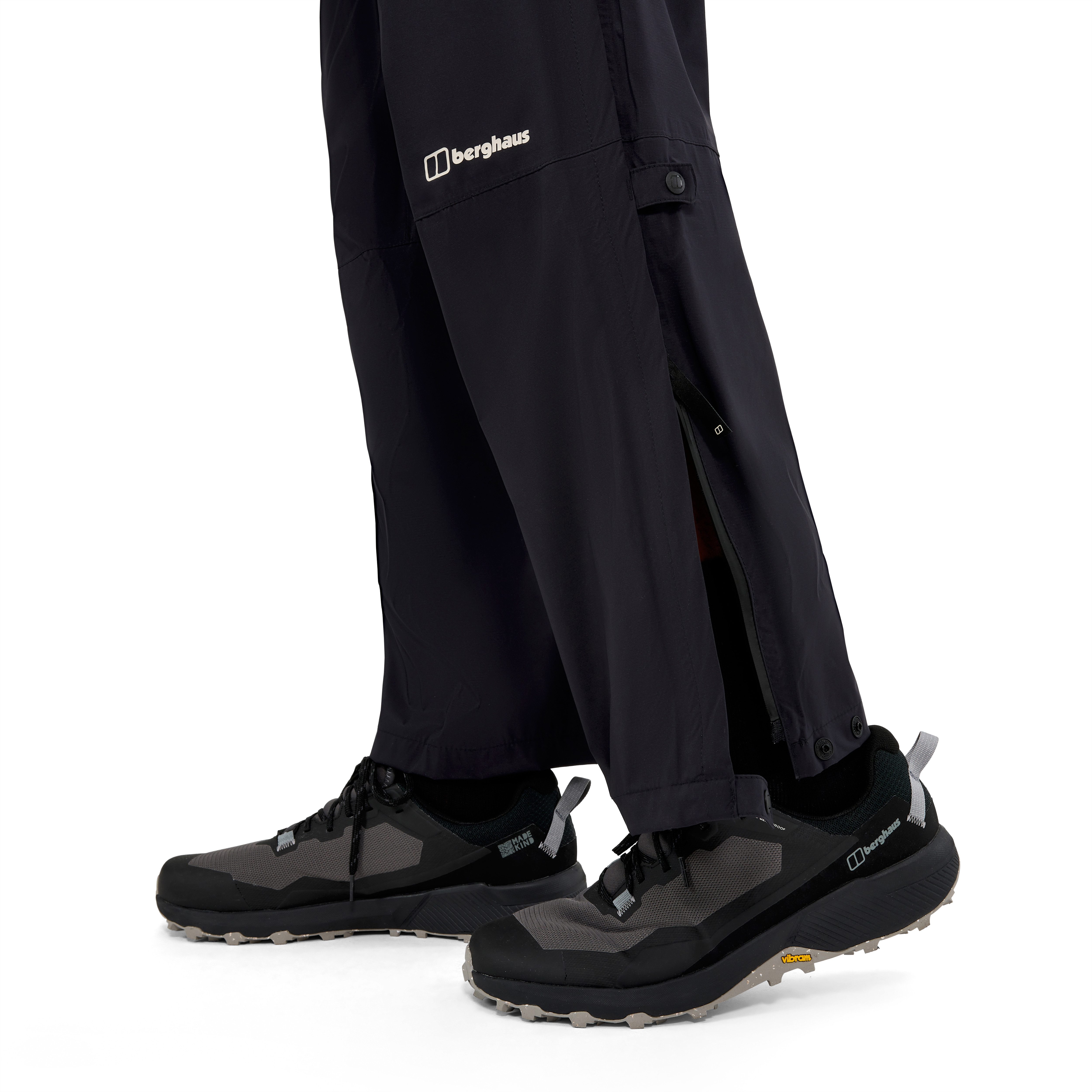 Berghaus Regenhose PACSMART 2.5L RAIN-PANT ohne Verschluss, atmungsaktiv, wasserdicht, aus Polyamid