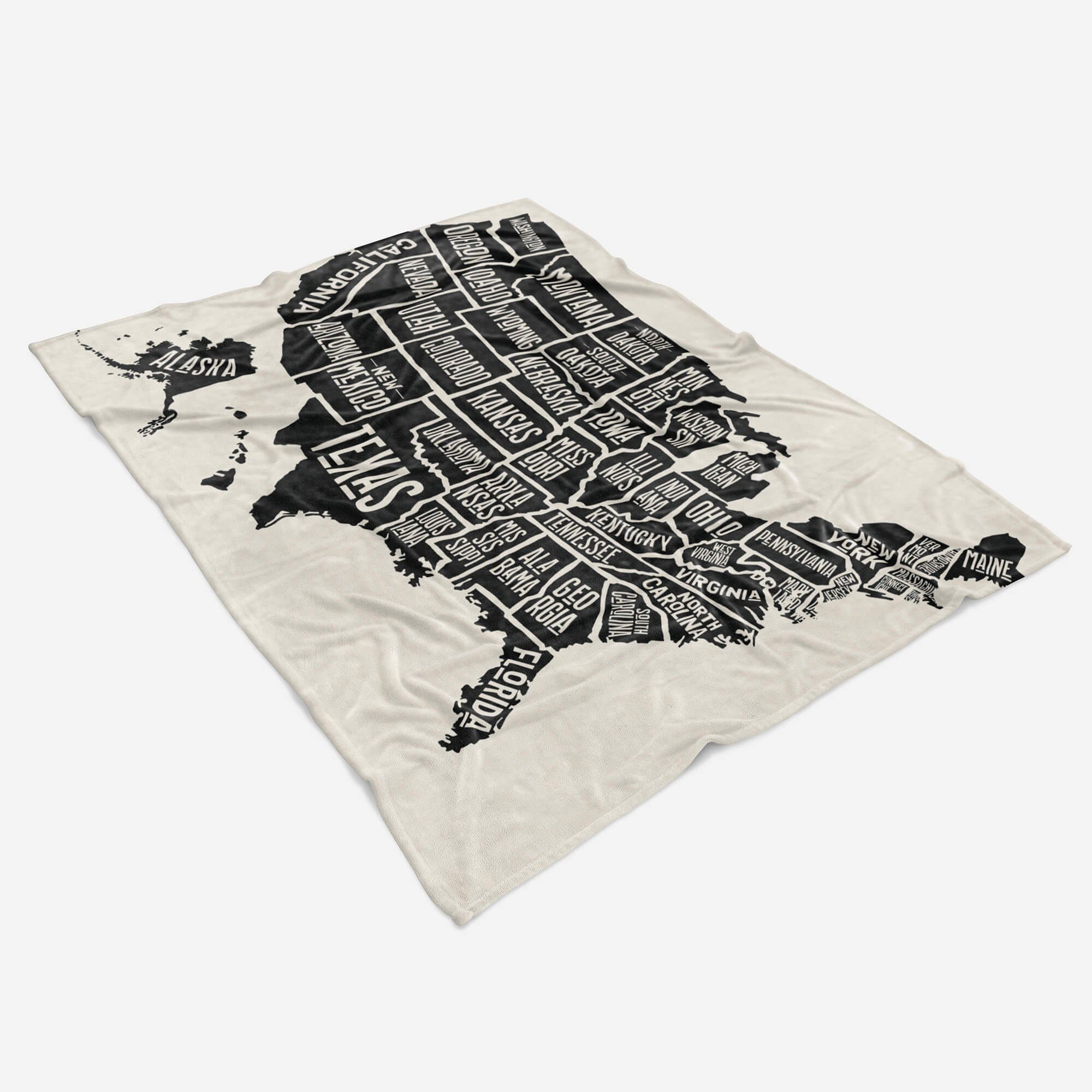mit Strandhandtuch Kuscheldecke Baumwolle-Polyester-Mix Kart, Fotomotiv Amerikanische Handtuch Handtücher (1-St), Sinus Art Saunatuch Handtuch