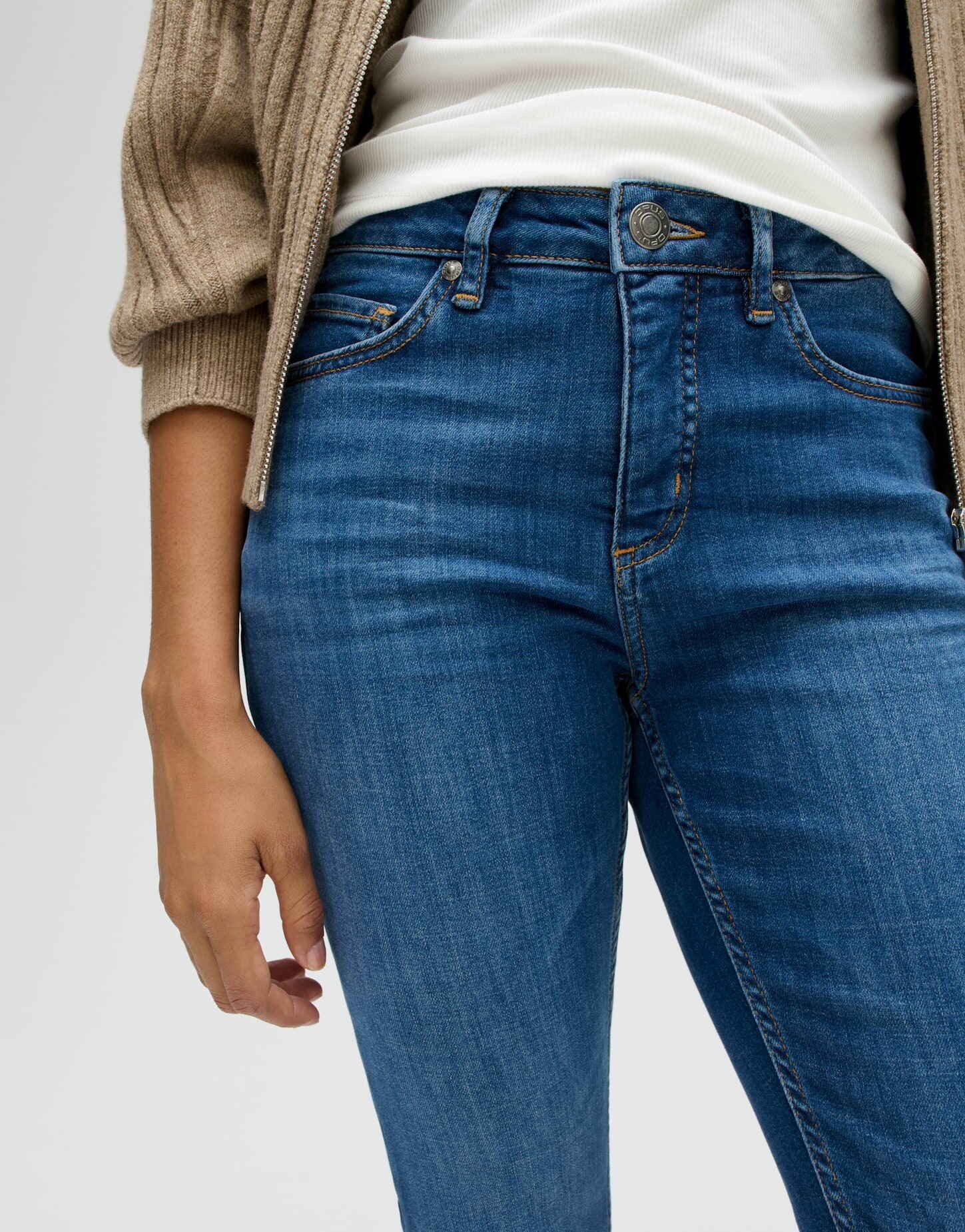 OPUS Skinny-fit-Jeans Elma strong blue – Bild 4 von 5