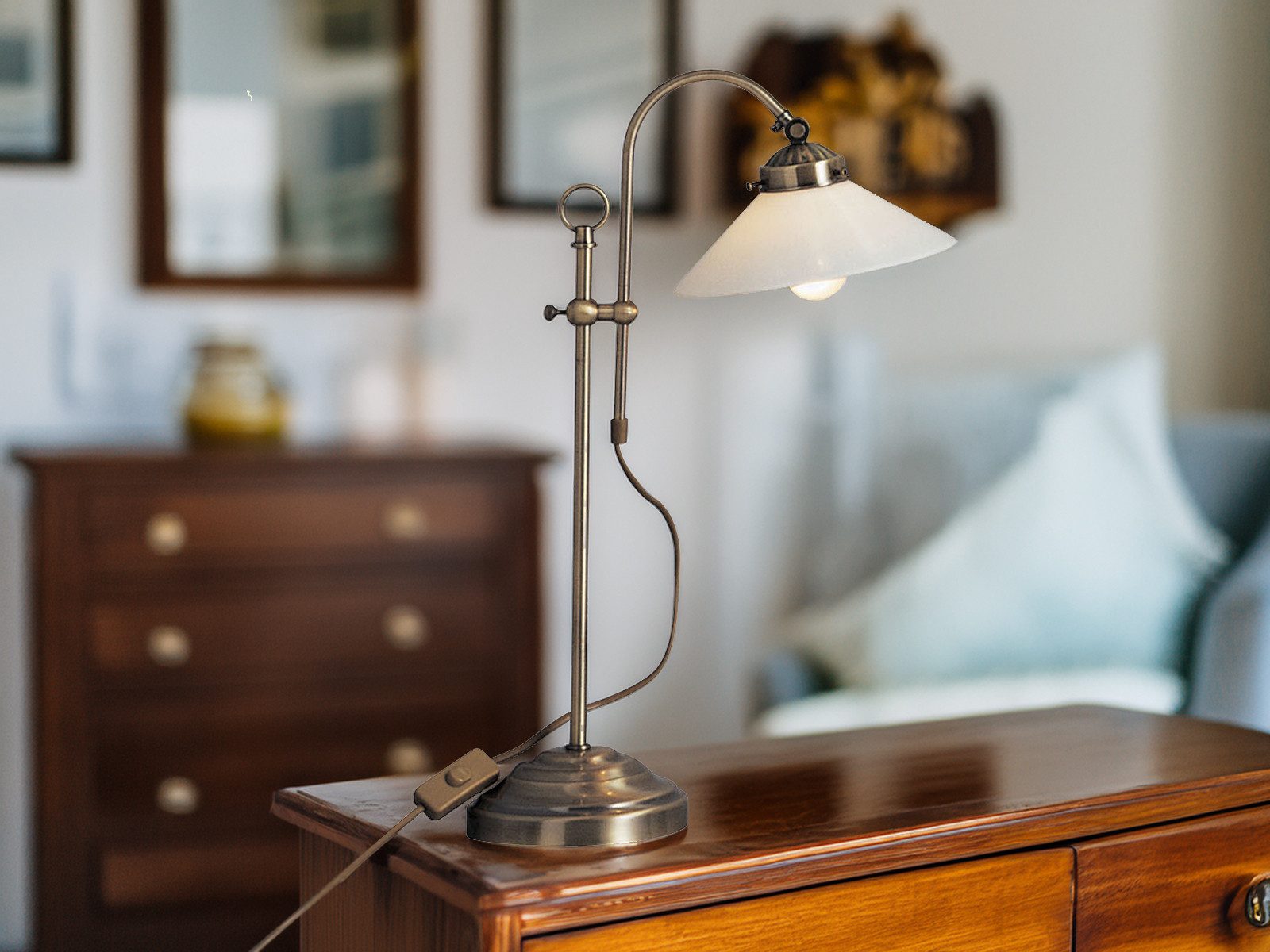 GLOBO LIGHTING LED Nachttischlampe, Dimmfunktion, LED wechselbar, Warmweiß, günstig online kaufen