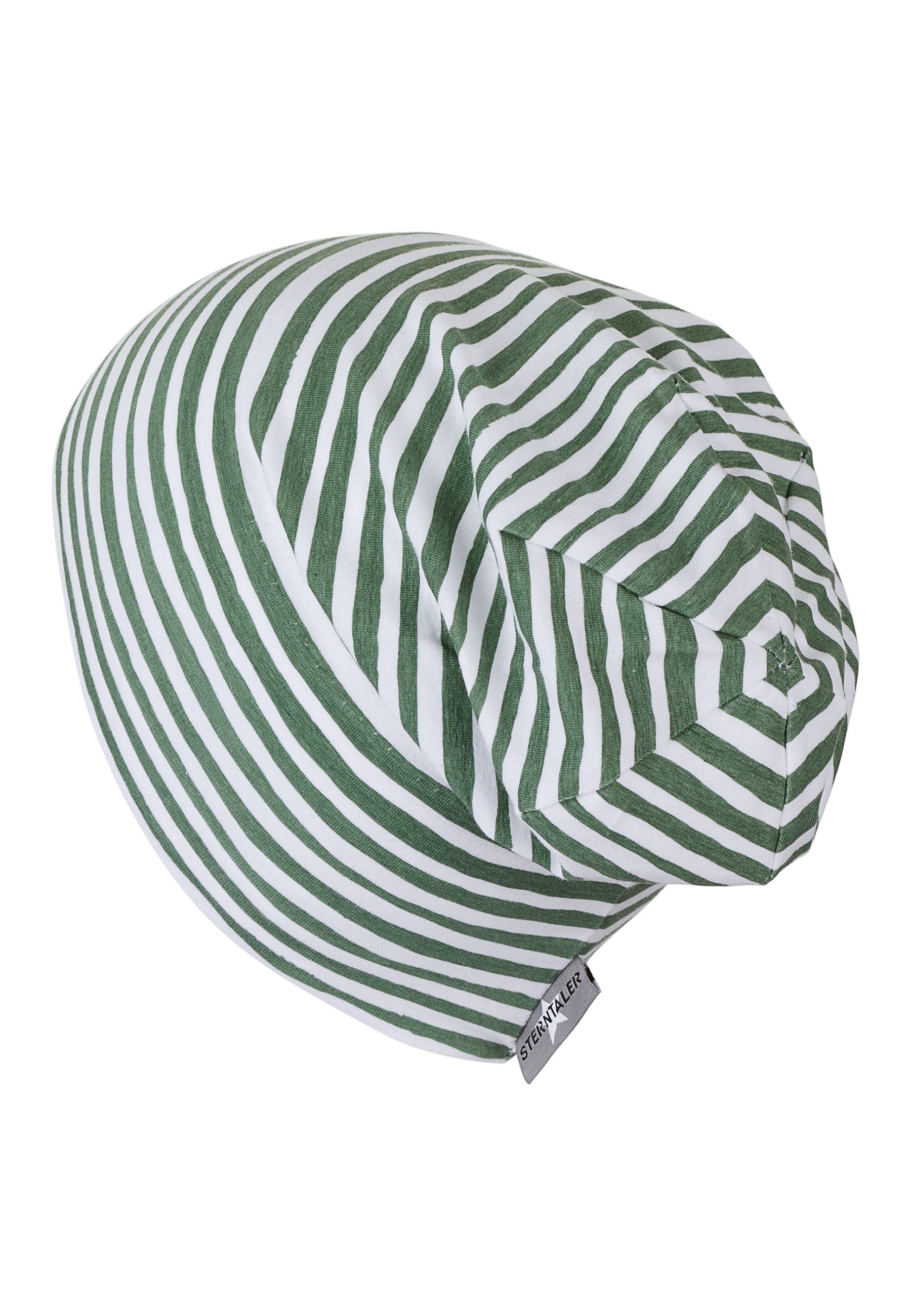 Sterntaler® Beanie Streifen dunkelgrün-meliert Slouch-Beanie (1-St)