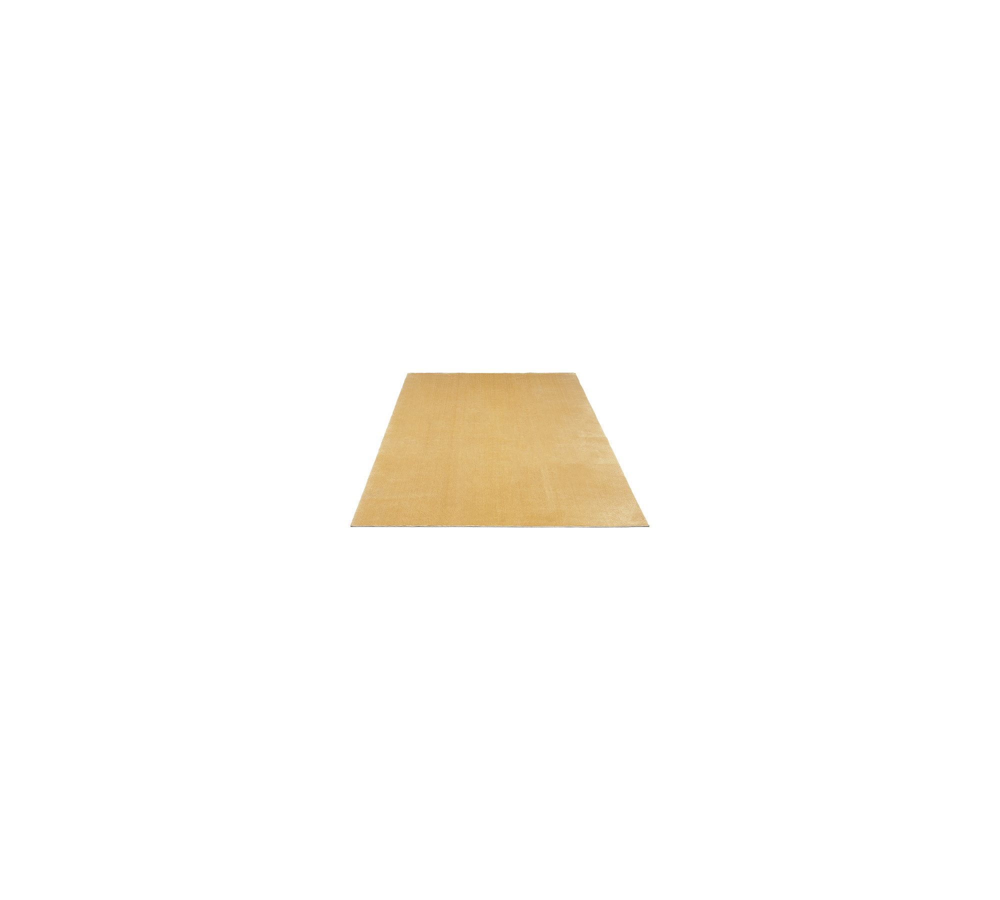 Floornovo Hochflor-Teppich Indoor Teppich Gold versch. Größen - rechteckig für alle Innenräume -, rechteckig, Trocken- und Feuchträume