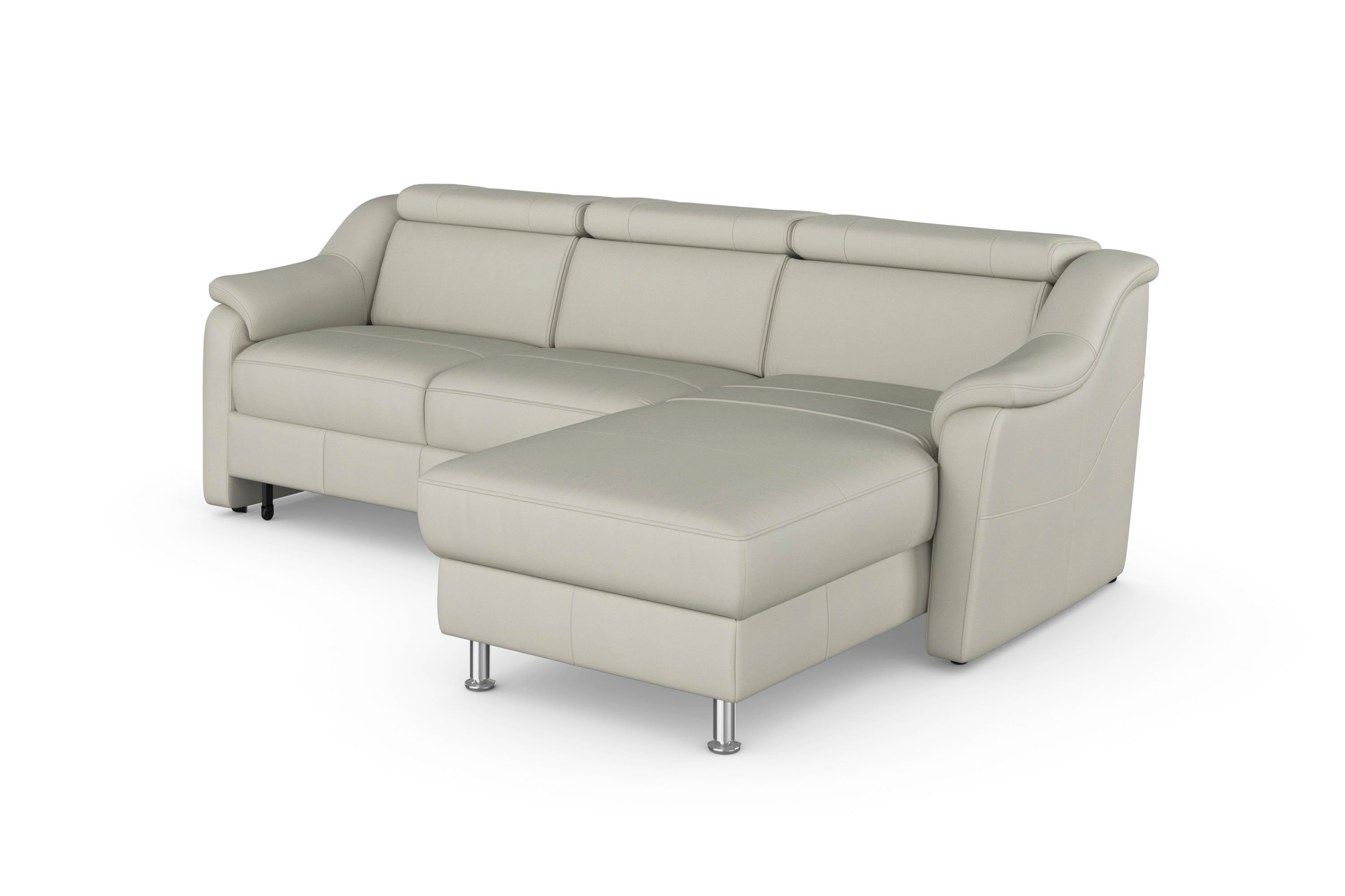 sit&more Ecksofa Freetown L-Form, inklusive Kopfteilverstellung und komfortablem Federkern