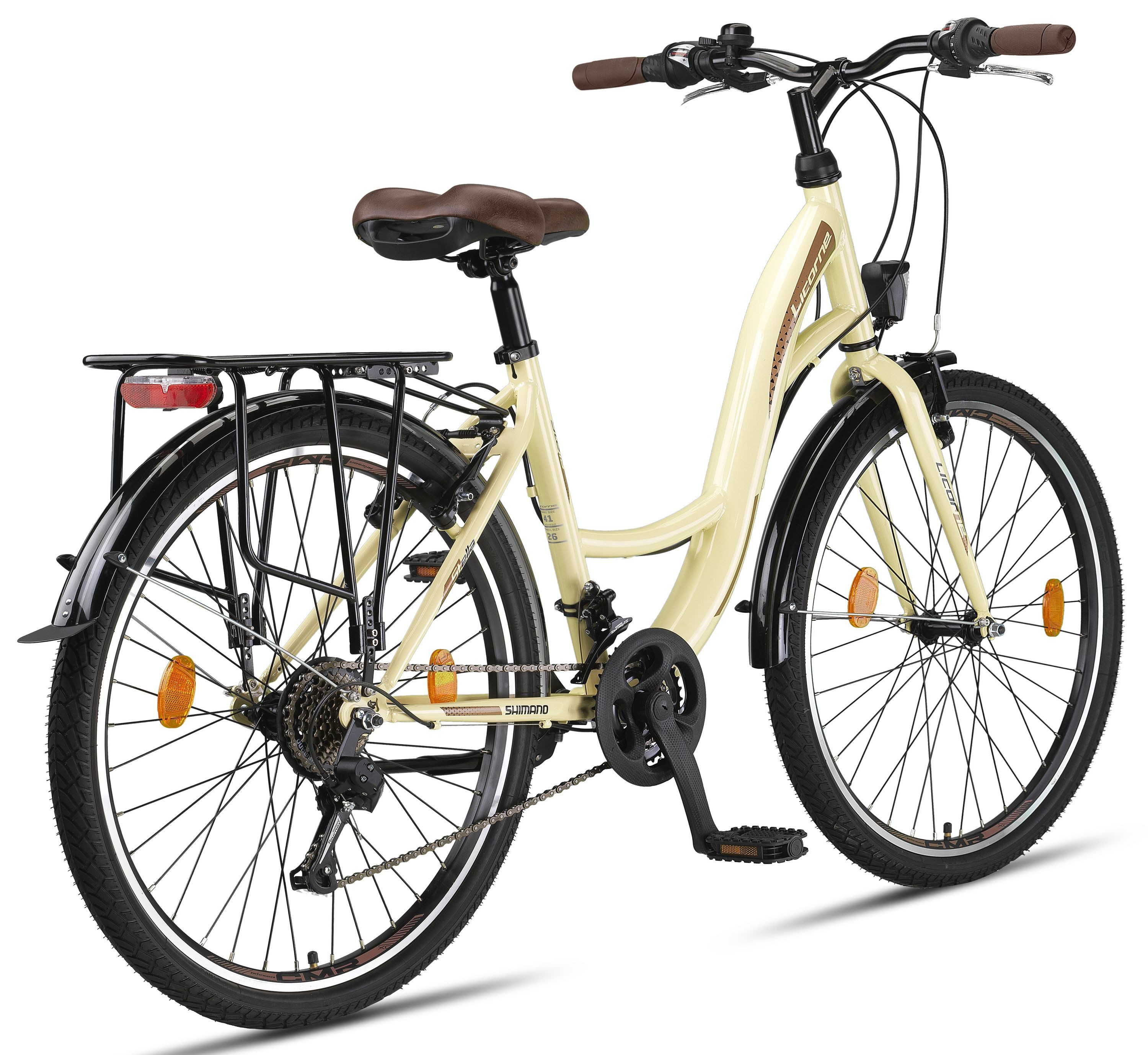 Licorne Bike Cityrad Licorne Stella Premium Citybike 20–28 Zoll, 21 Gang Hollandrad