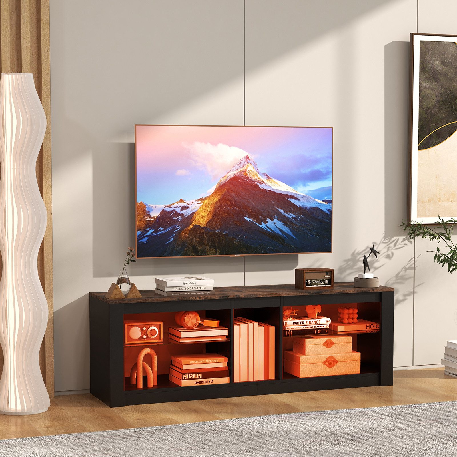COSTWAY TV-Schrank mit LED, 20 Farben, günstig online kaufen