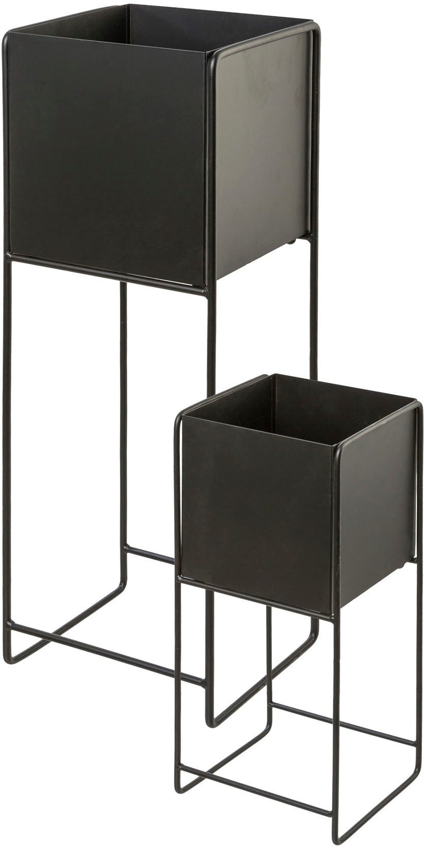 Creativ home Übertopf Pflanzgefäß (2 St), mit Sockelrahmen