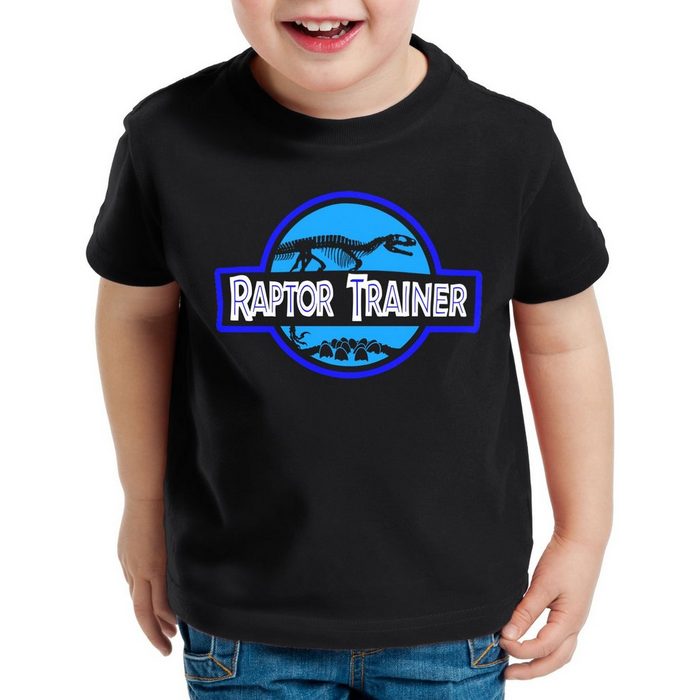 style3 Print-Shirt Kinder T-Shirt Raptor Trainer dinosaurier park