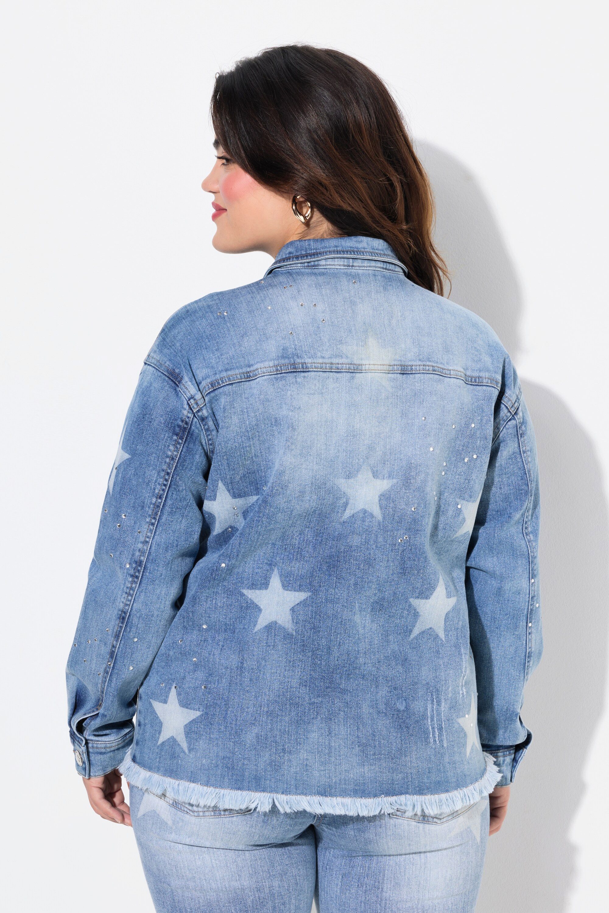 Angel of Style Sommerjacke Jeansjacke Sterne Glitzersteinchen