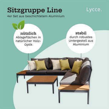 Lycce Gartenlounge-Set Gartenlounge 3-teilig oder 4-teilig Sitzgruppe LINE