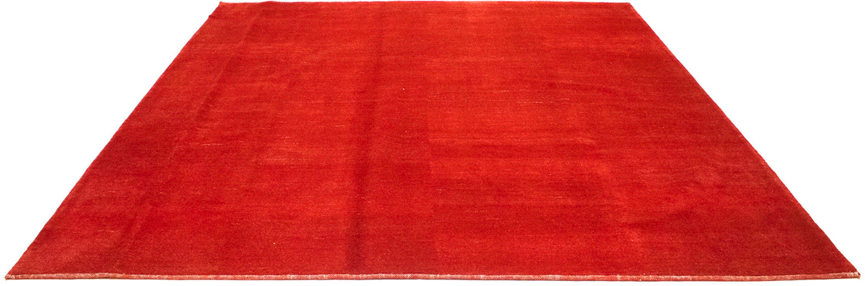 Wollteppich Gabbeh - Perser - 288 x 262 cm - dunkelrot, morgenland, rechteckig, Höhe: 18 mm, Wohnzimmer, Handgeknüpft, Einzelstück mit Zertifikat