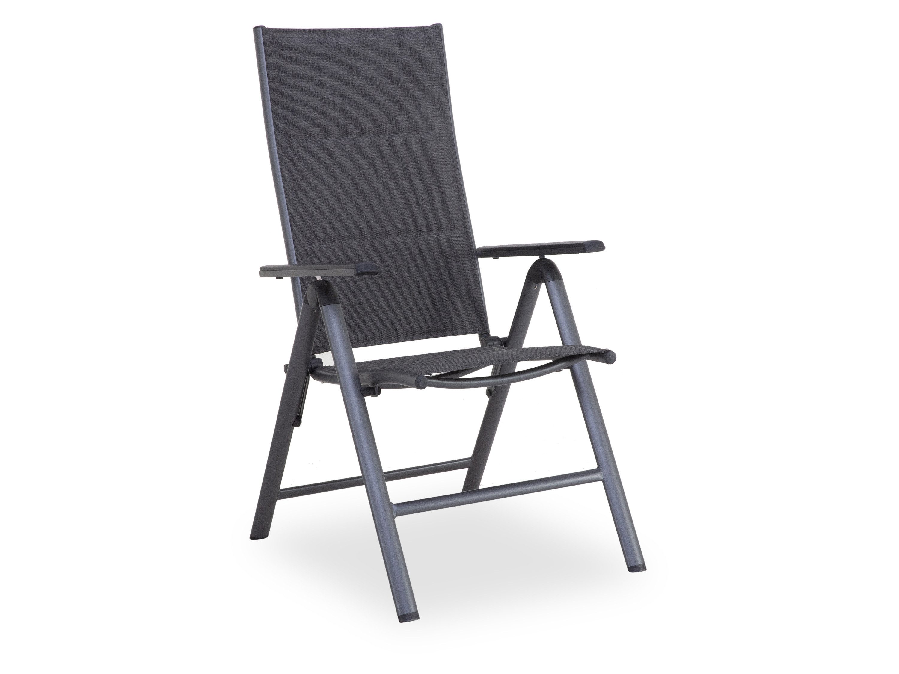 Outdoor Gartenstuhl Gartenstuhl outdoor MESSINA BHT 65x110x58 cm grau Stapelstuhl