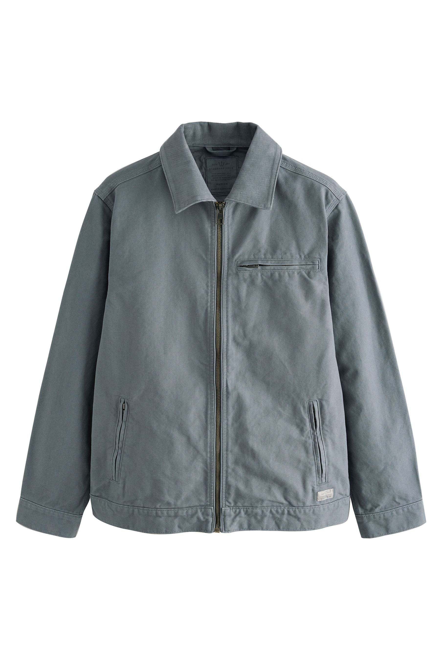 Next Canvasjacke Arbeitsjacke mit Cordkragen 100 günstig online kaufen