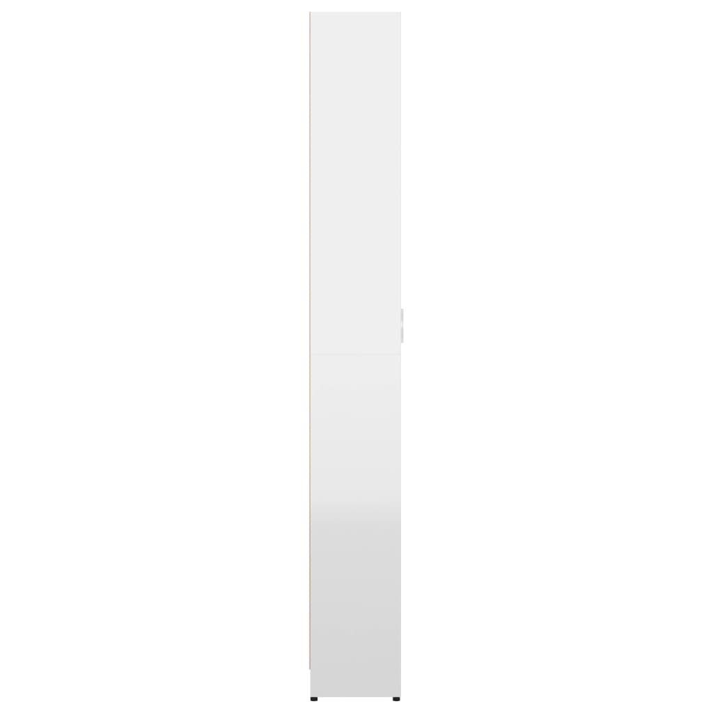 in 25x55x189 Türen 3002978 mit cm) 2 Hochglanz-Weiß Hochschrank möbelando (LxBxH: