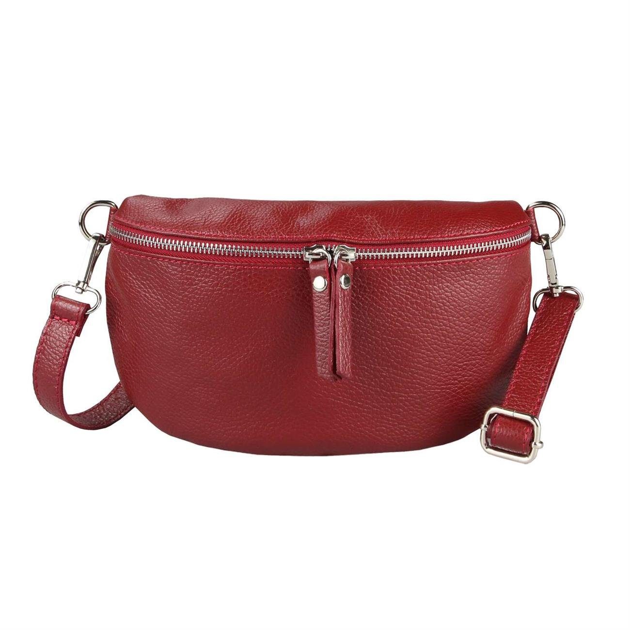 ITALYSHOP24 Bauchtasche Damen Leder Gürteltasche Hüfttasche CrossBody Bag, günstig online kaufen