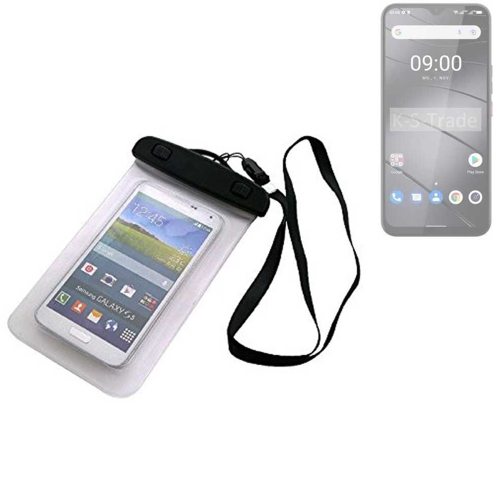 K-S-Trade Handyhülle für Gigaset GS5, Schutz Hülle Handy Hülle Beach Bag wasserdicht 16cm x 10cm