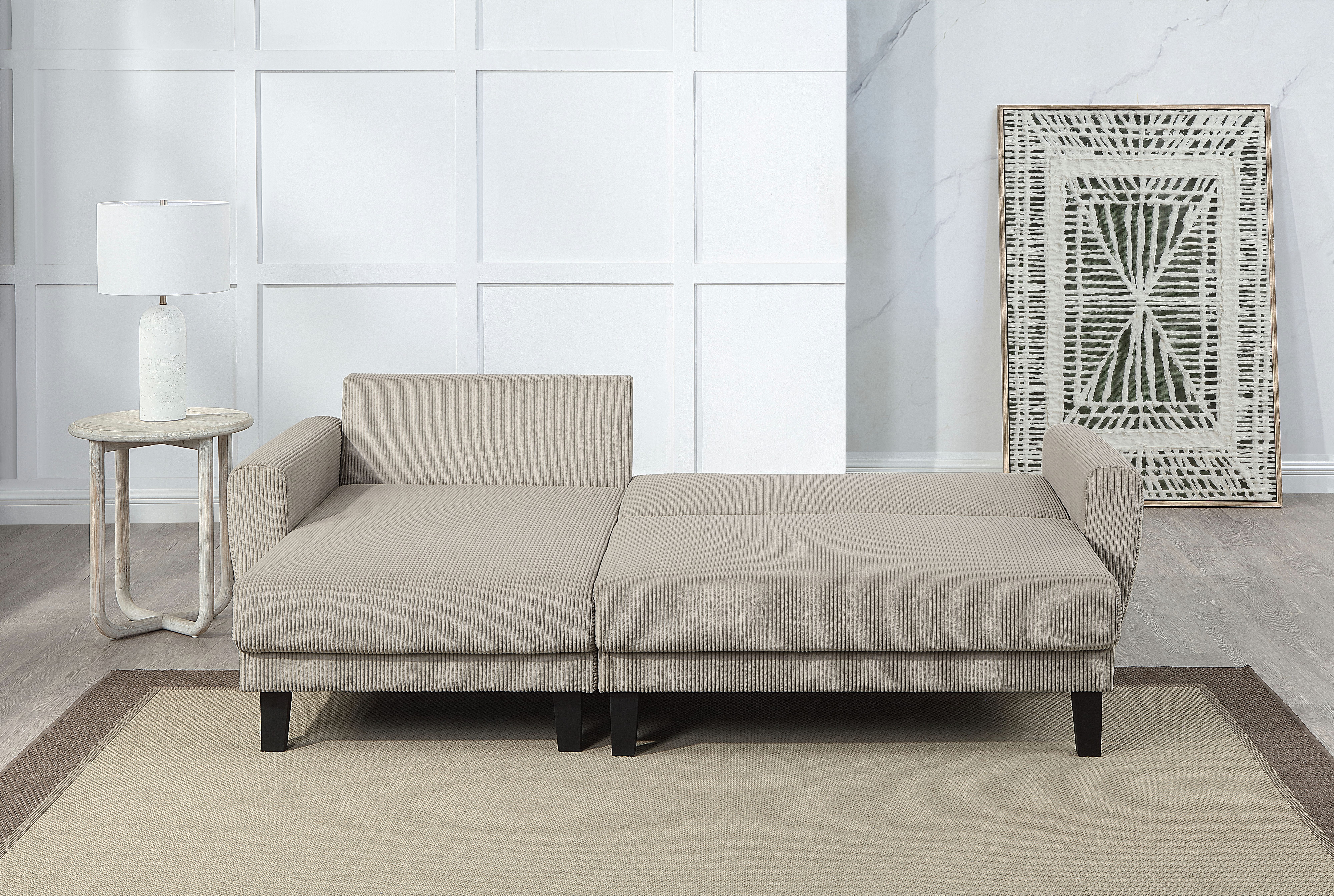 ATLANTIC home collection Ecksofa "Leonid L-Form", mit Schlaffunktion und Be günstig online kaufen
