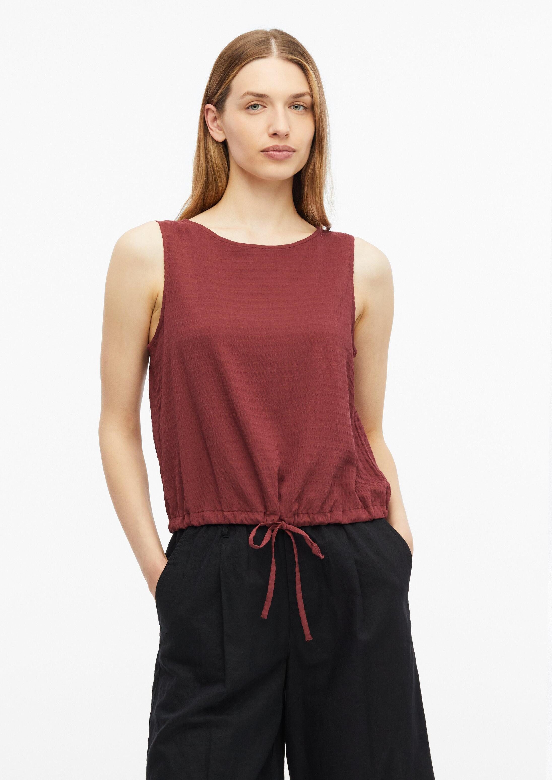 s.Oliver Blusentop Bluse Top aus Viskosemix mit regulierbarem Bund