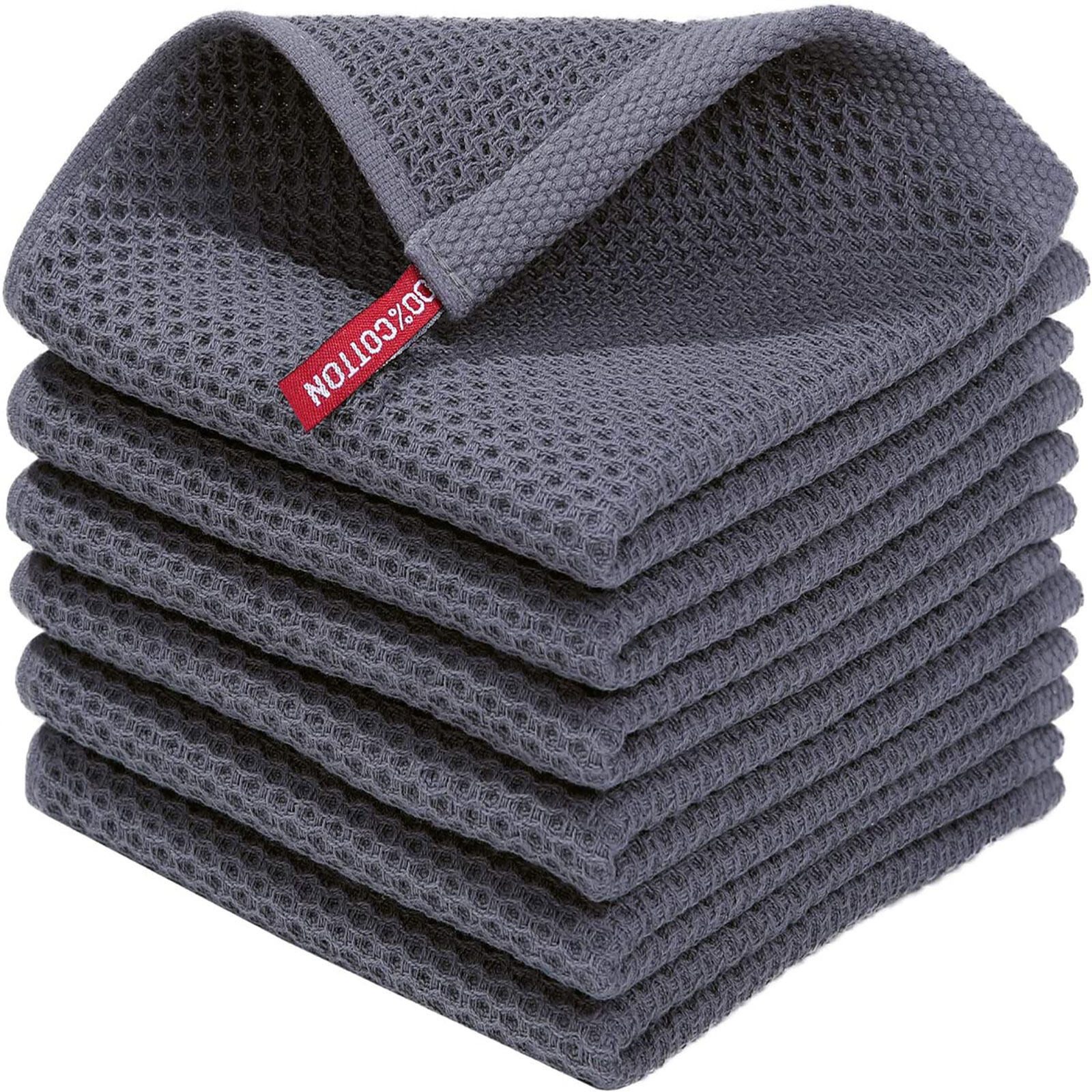 HAUSS SPOLE Spültuch Geschirrtuch, (Spar-Set, 4-tlg/6-tlg),100% Baumwolle, (Geschirrtücher Geschirrtuch 4er oder 6er Set 34 x 34 cm oder 34 x 73cm, 6-tlg., Geschirr Küchen Tuch Tücher Handtücher Handtuch Küchenhandtuch), aus 100% Baumwolle
