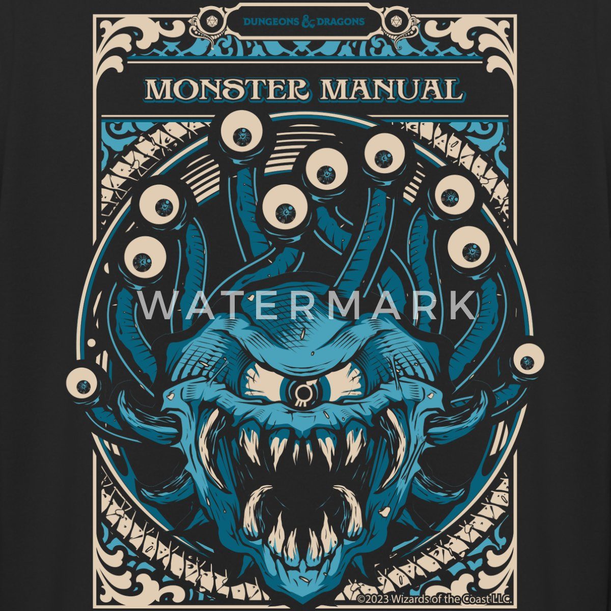 Spreadshirt Hoodie Dungeons And Dragons Monster Manual Beholder Unisex Hoodie (1-tlg)