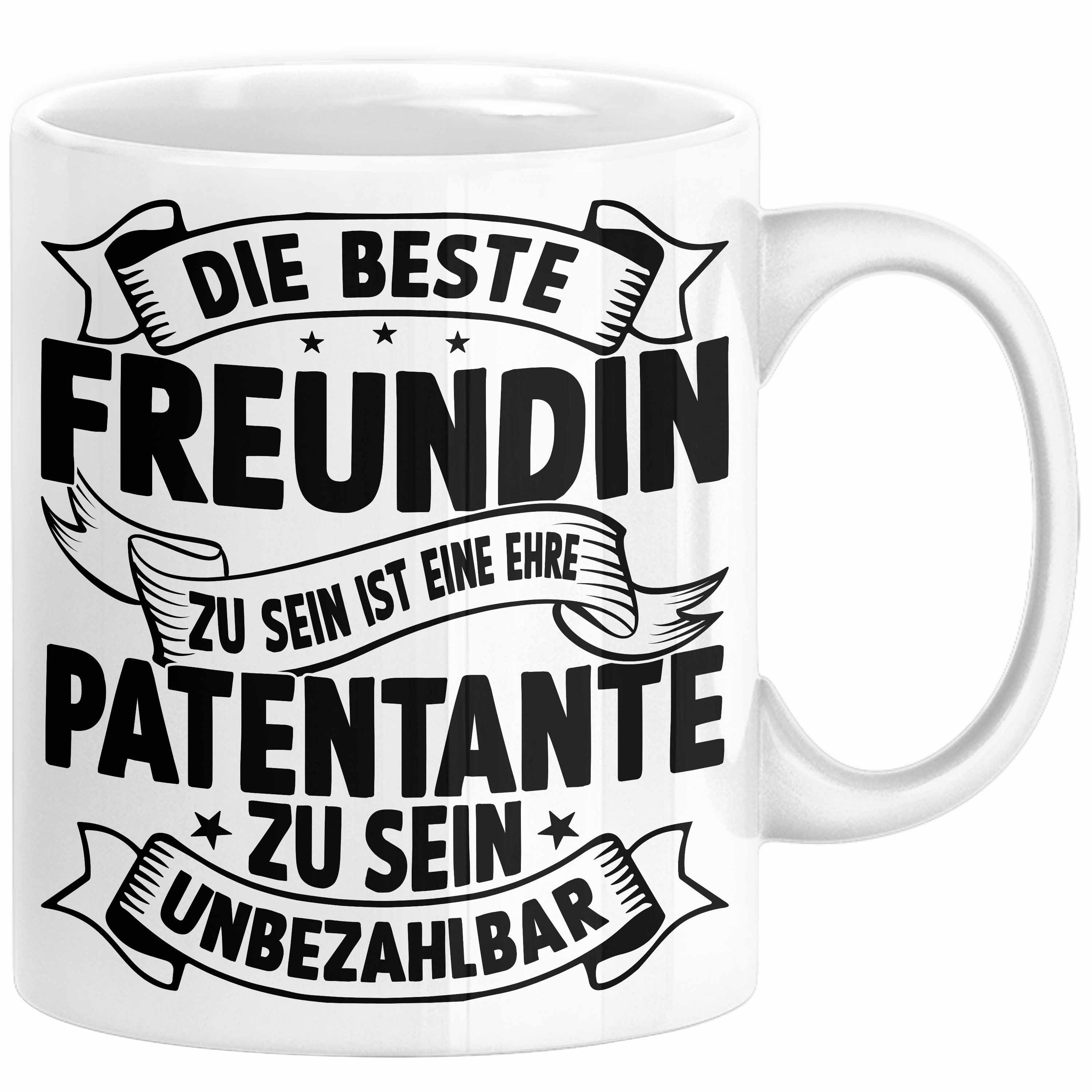 Trendation Tasse Patentante Geschenk Tasse Spruch Geschenkidee Beste