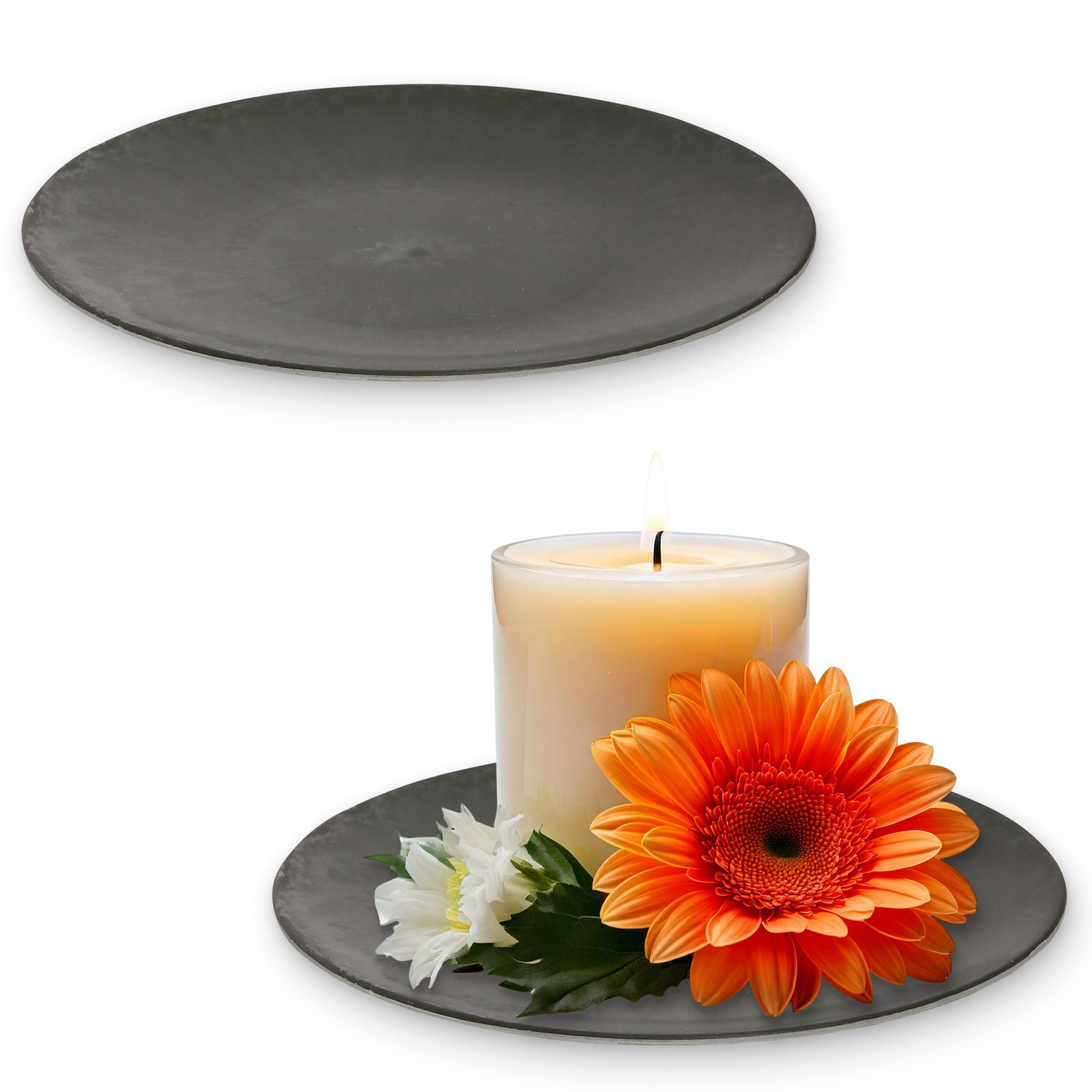 matches21 HOME & HOBBY Dekoschale Deko-Teller 22 cm 2er Set in schwarz für günstig online kaufen