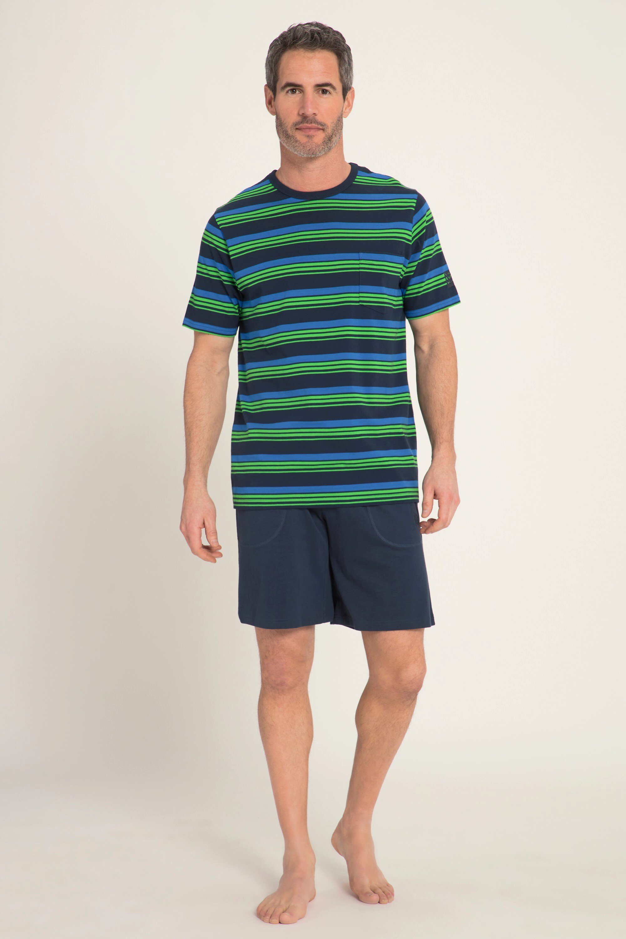 JP1880 Schlafanzug Schlafanzug Homewear kurz geringeltes Shirt Shorts | Pyjamas