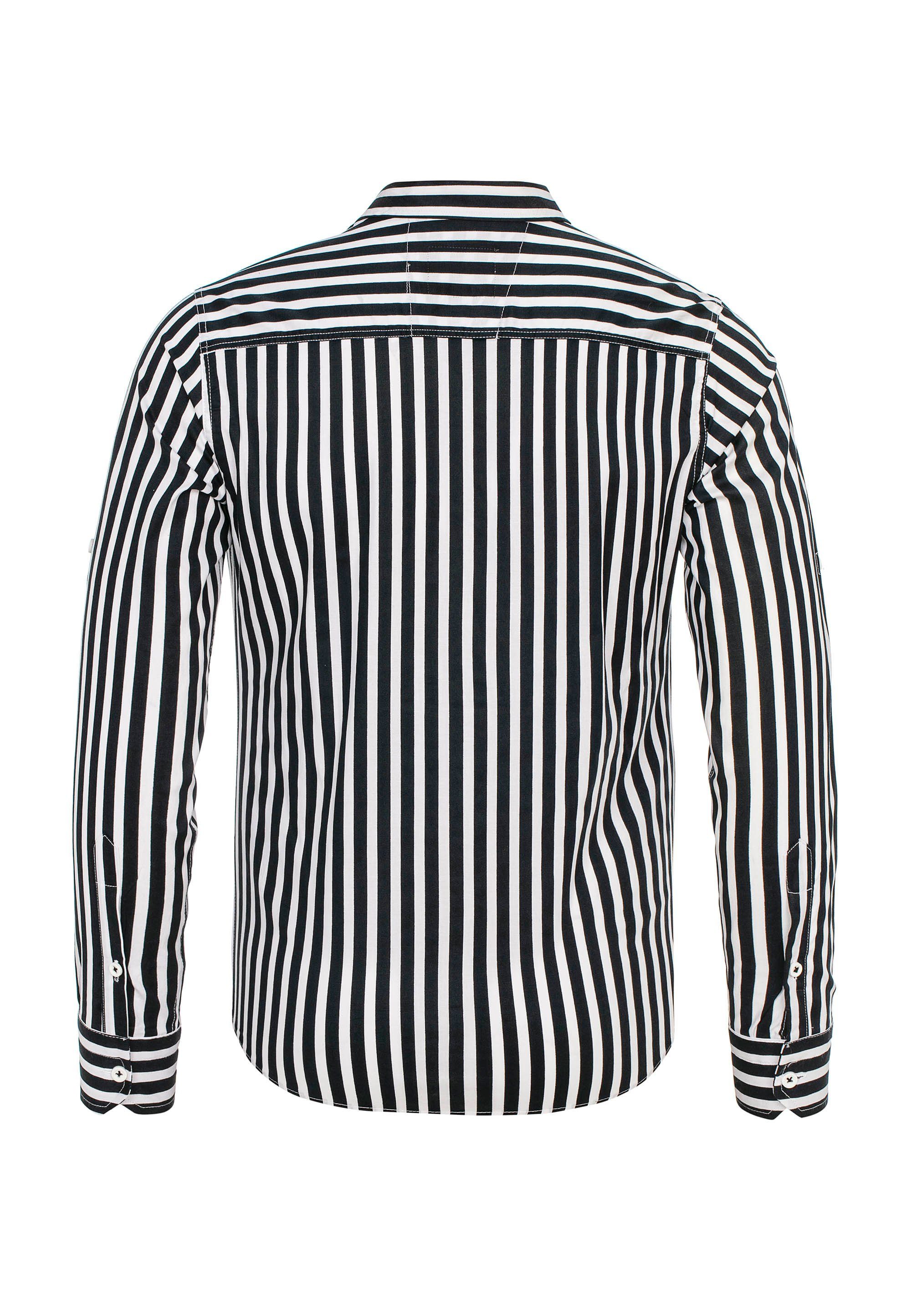 Carrollton Muster mit gestreiftem Langarmhemd schwarz RedBridge