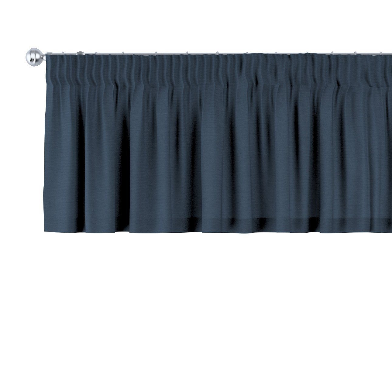 Vorhang mit Kräuselband 130 x marinenblau cm, Quadro, 40 Dekoria